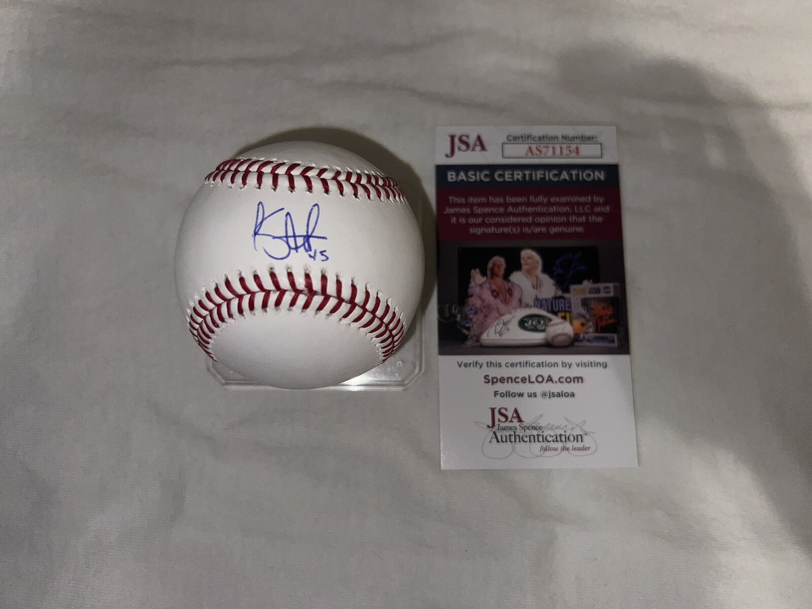 Kyle Harrison Signed Official Major League Baseball San Francisco Giants JSA