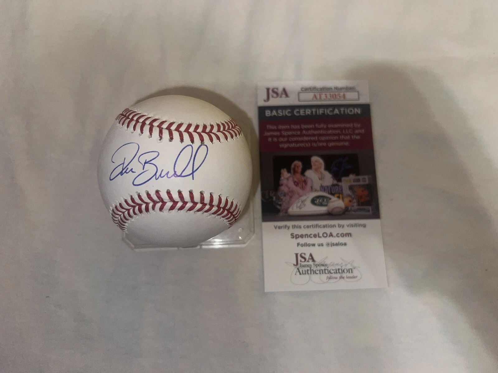 Pat Burrell Signed Official Major League Baseball San Francisco Giants JSA #2
