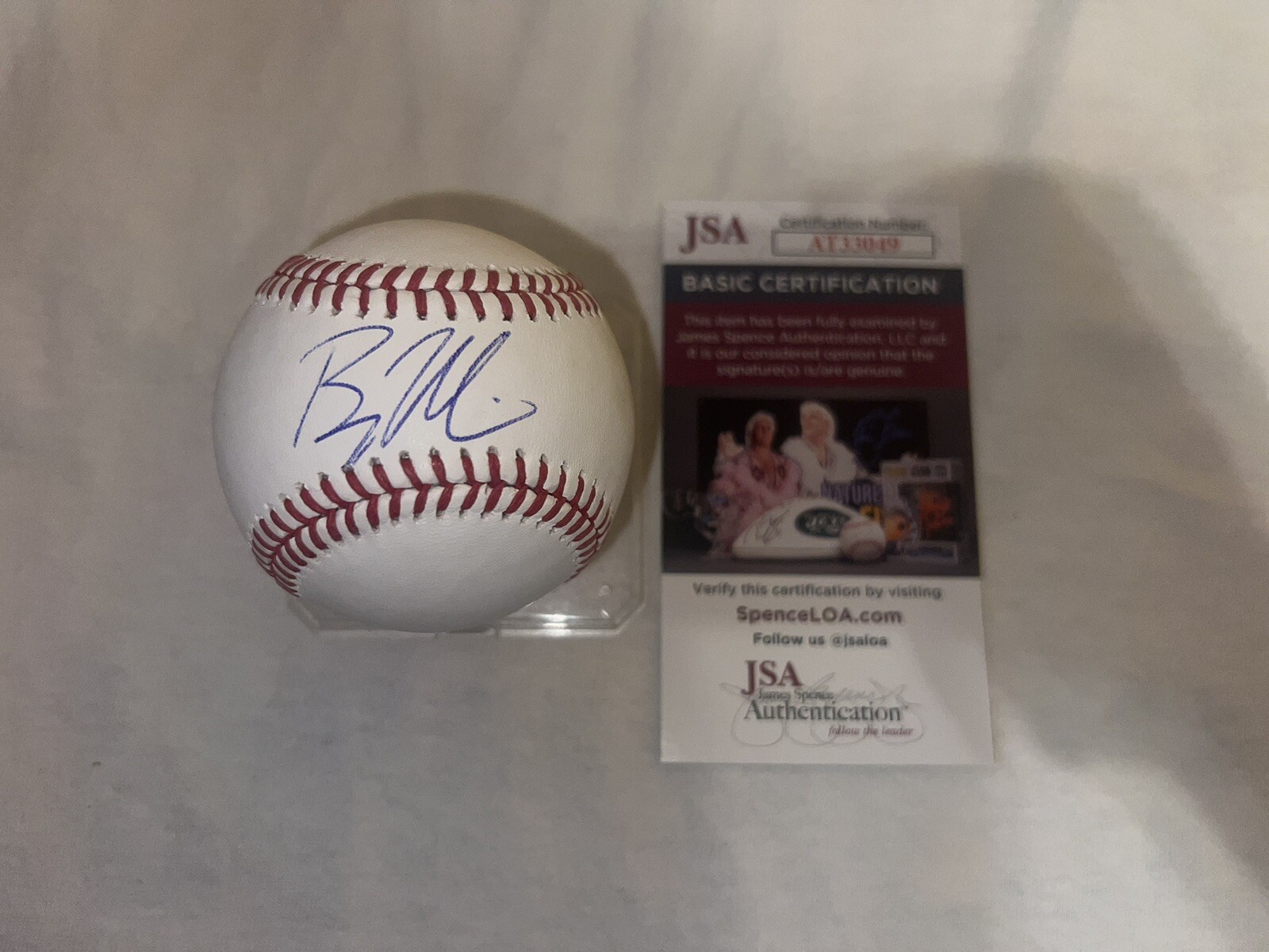 Bryce Miller Signed Official Major League Baseball Seattle Mariners Star JSA