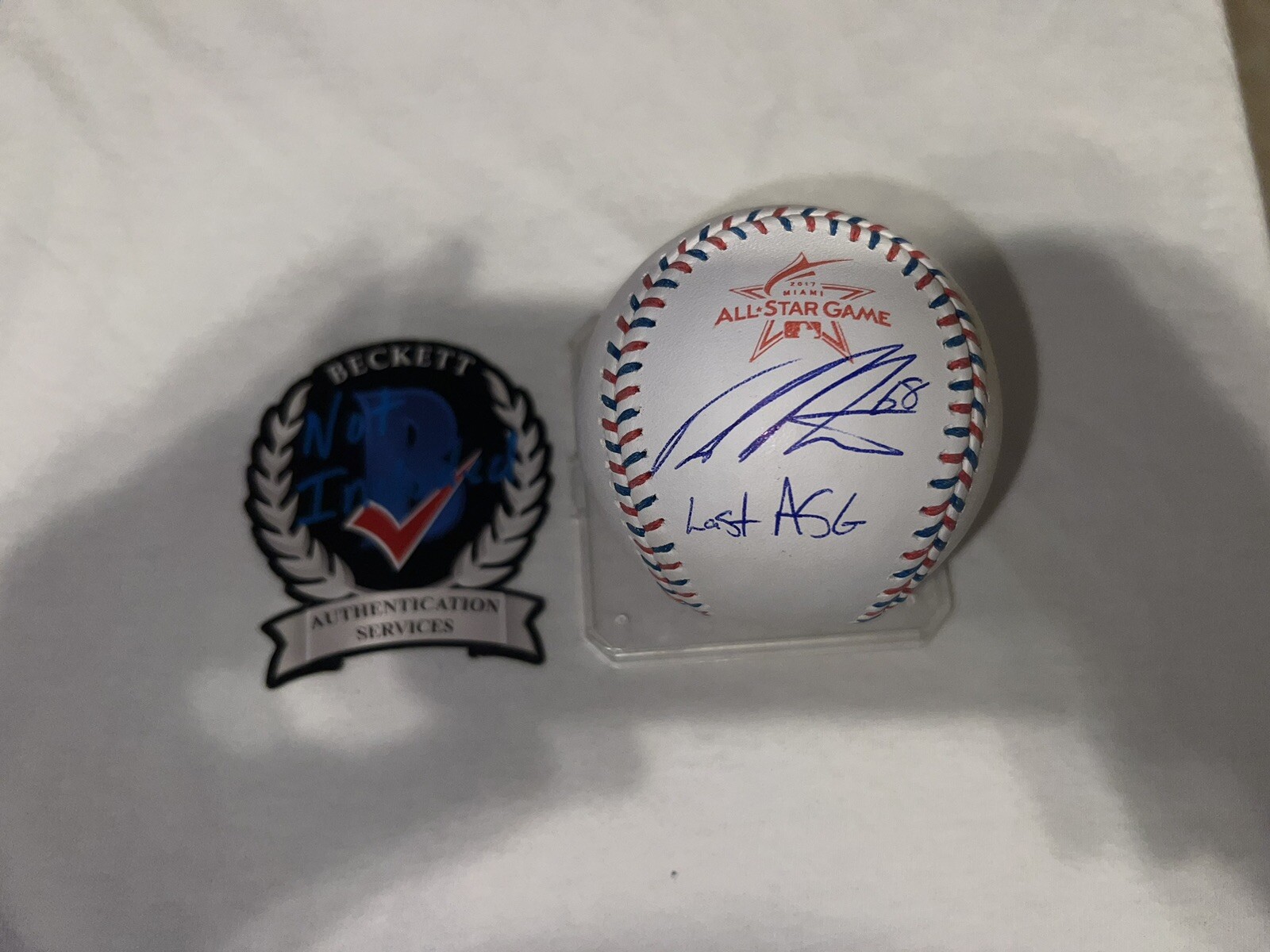 Dellin Betances Signed Official 2017 All Star Baseball New York Yankees Beckett