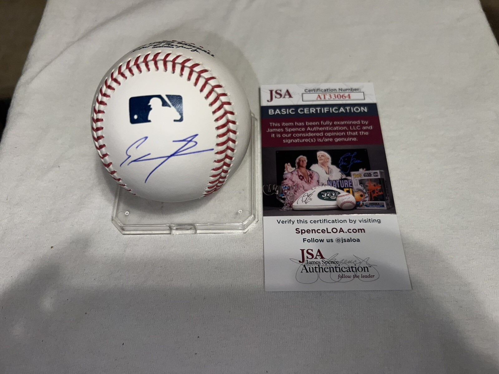 Ethan Salas Signed Official Major League Baseball San Diego Padres Star JSA