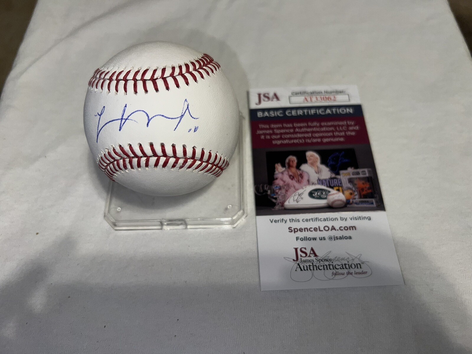Logan O'Hoppe Signed Official Major League Baseball Los Angeles Angels JSA