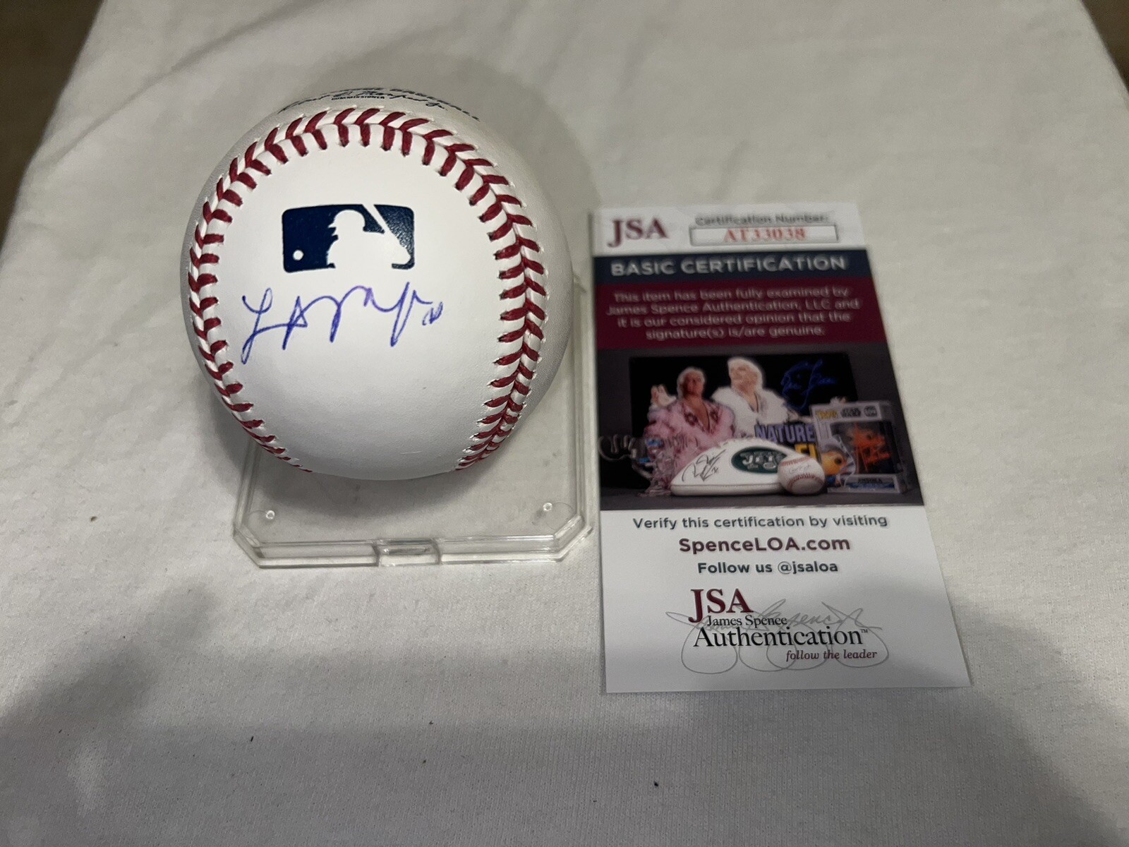 Logan O'Hoppe Signed Official Major League Baseball Los Angeles Angels JSA #2