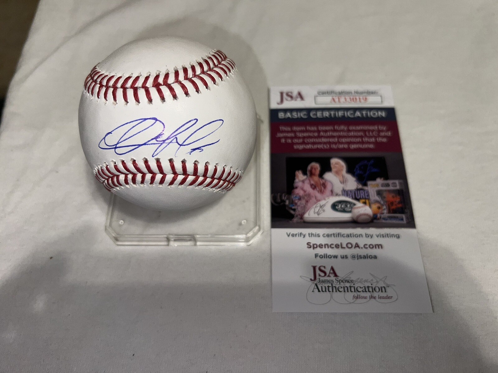 Christopher Morel Signed Official Major League Baseball Chicago Cubs Star JSA #4