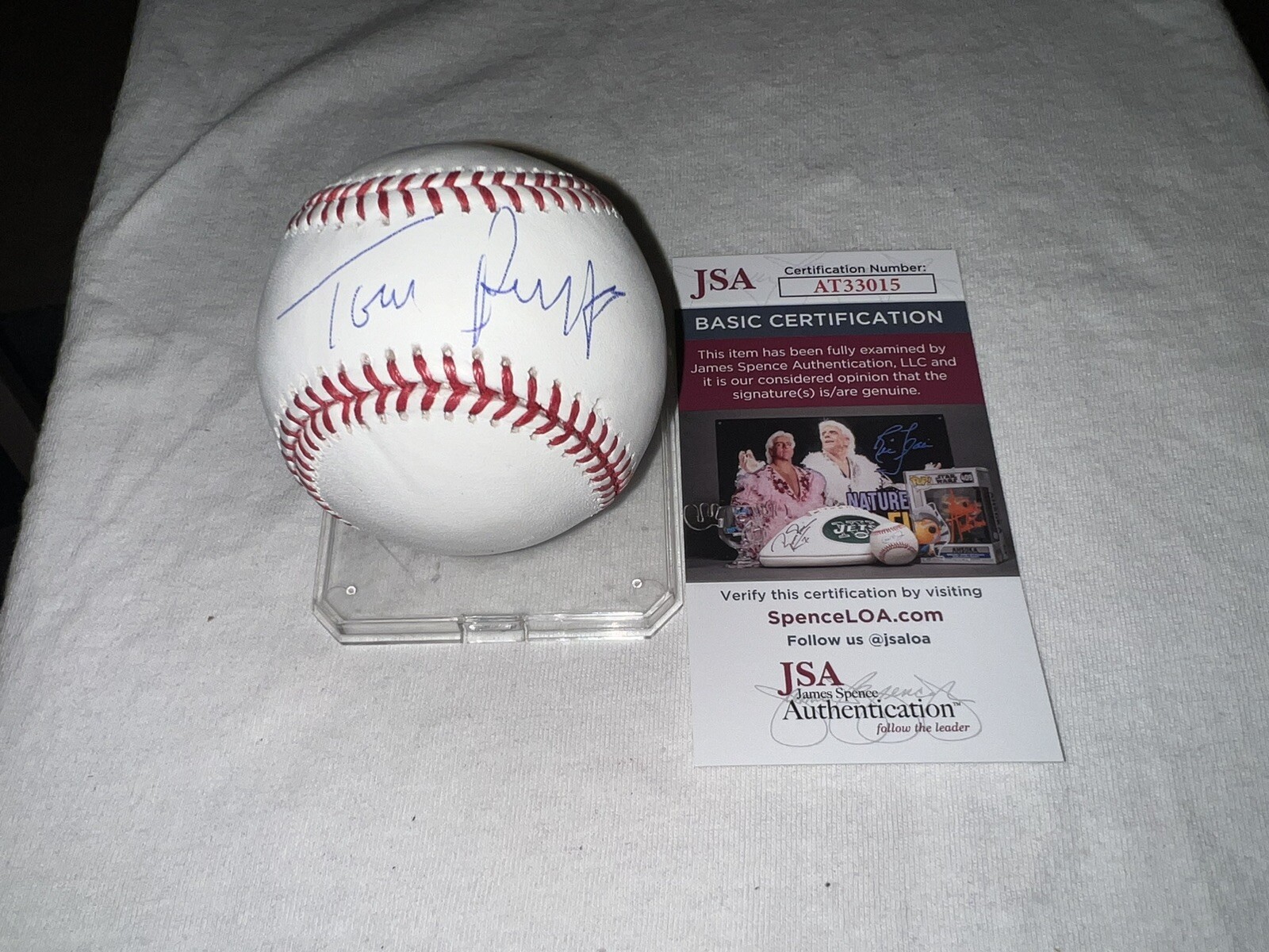 Tom Ricketts Signed Official Major League Baseball Chicago Cubs Owner JSA