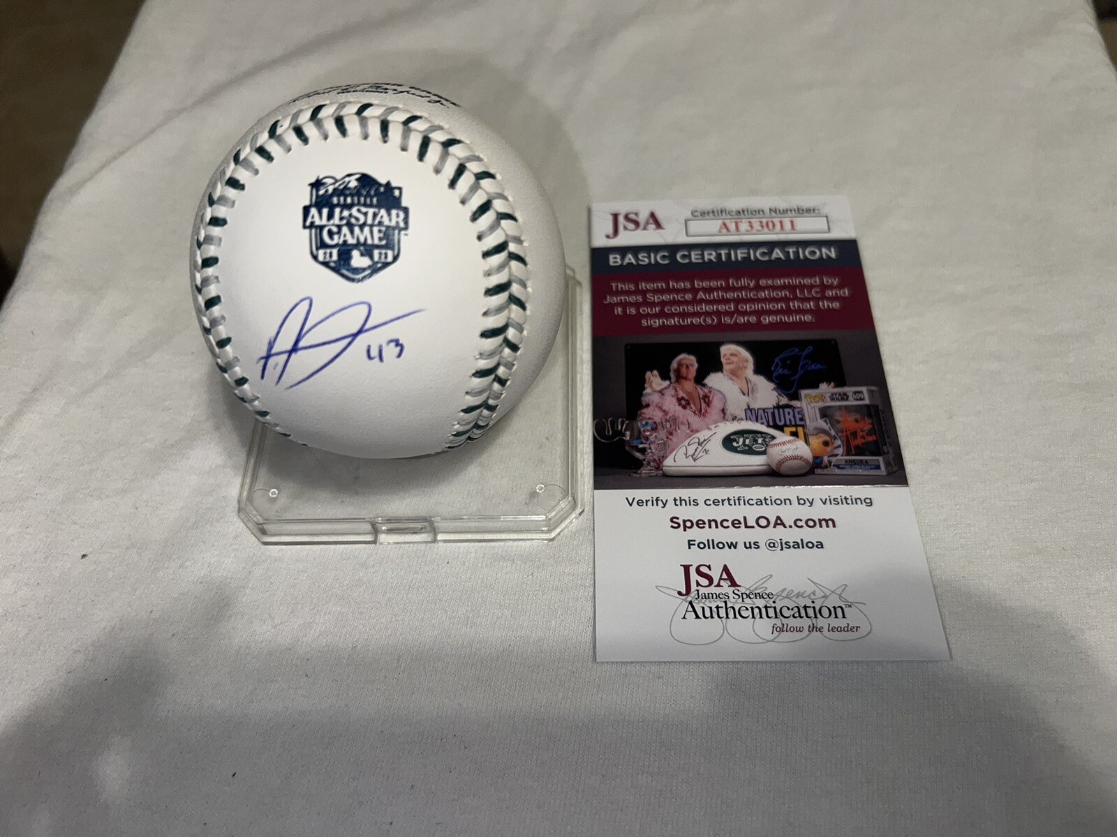 Alexis Diaz Signed Official 2023 MLB All Star Baseball Cincinnati Reds JSA