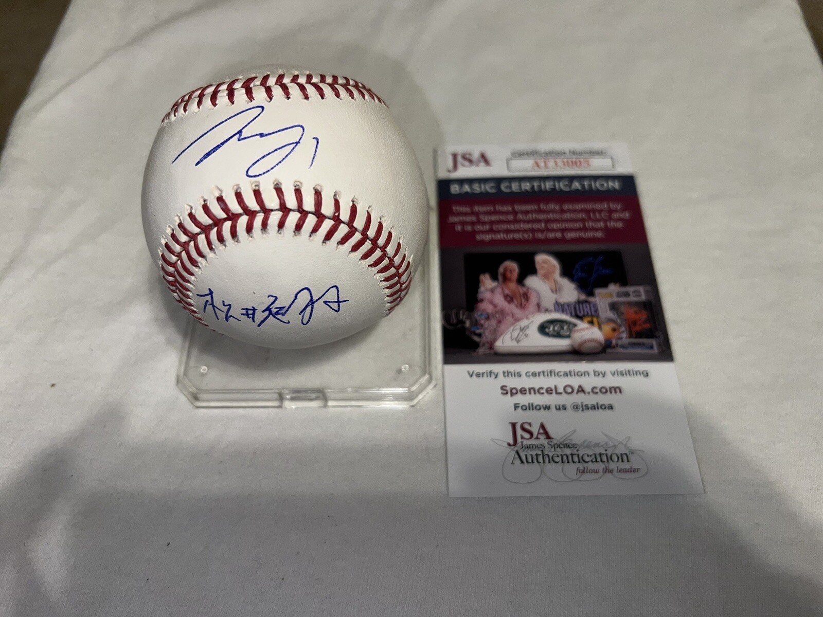 Yuki Matsui Signed Official Major League Baseball San Diego Padres Kanji JSA