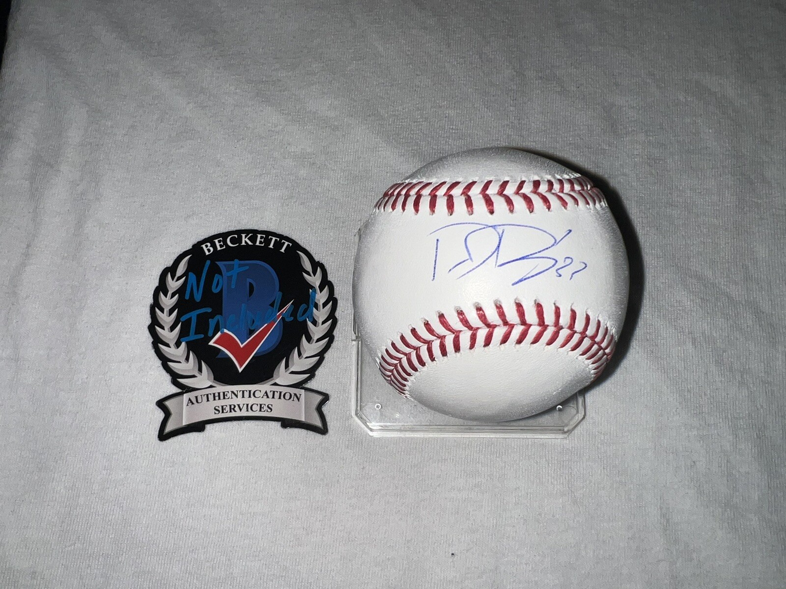 Dane Dunning Signed Official Major League Baseball Texas Rangers WS Beckett