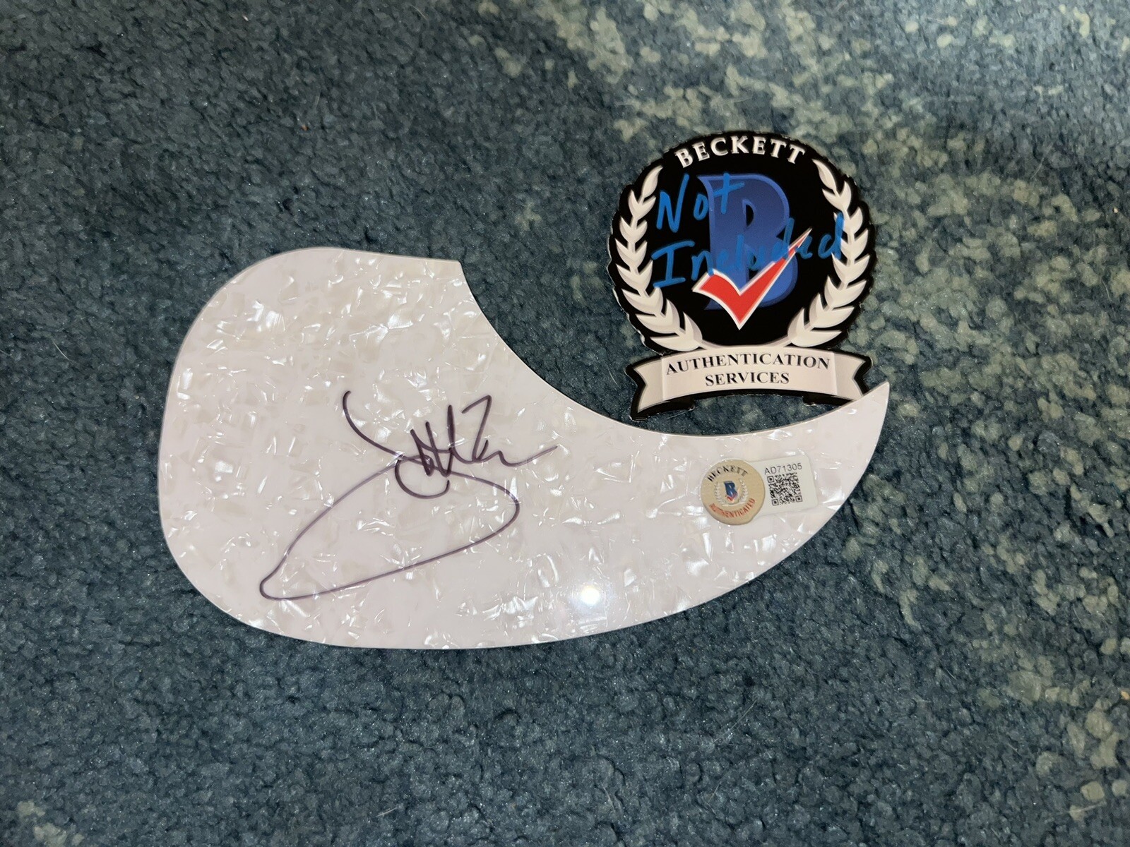 Jake Owen Signed Acoustic Pickguard Country Music Superstar Beckett