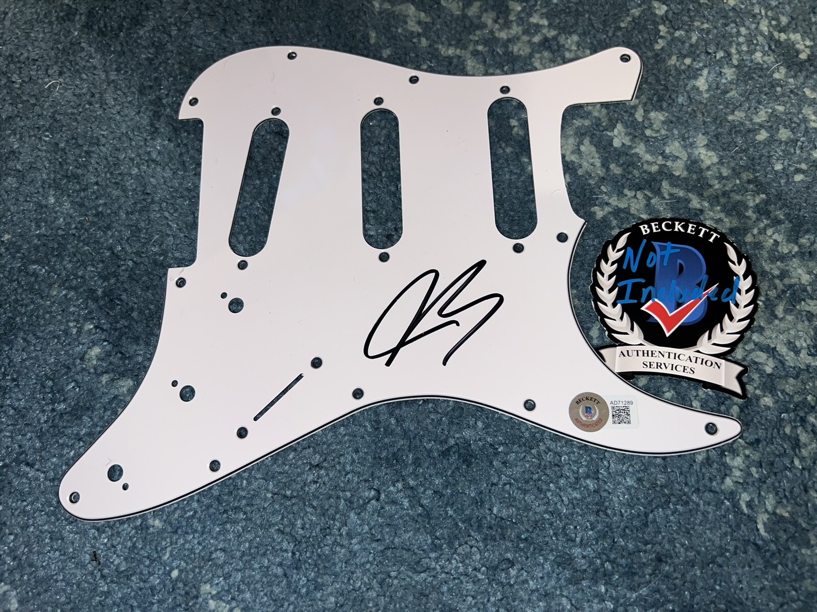 Joe Bonamassa Signed Stratocaster Pickguard Blues Rock Music Superstar Beckett