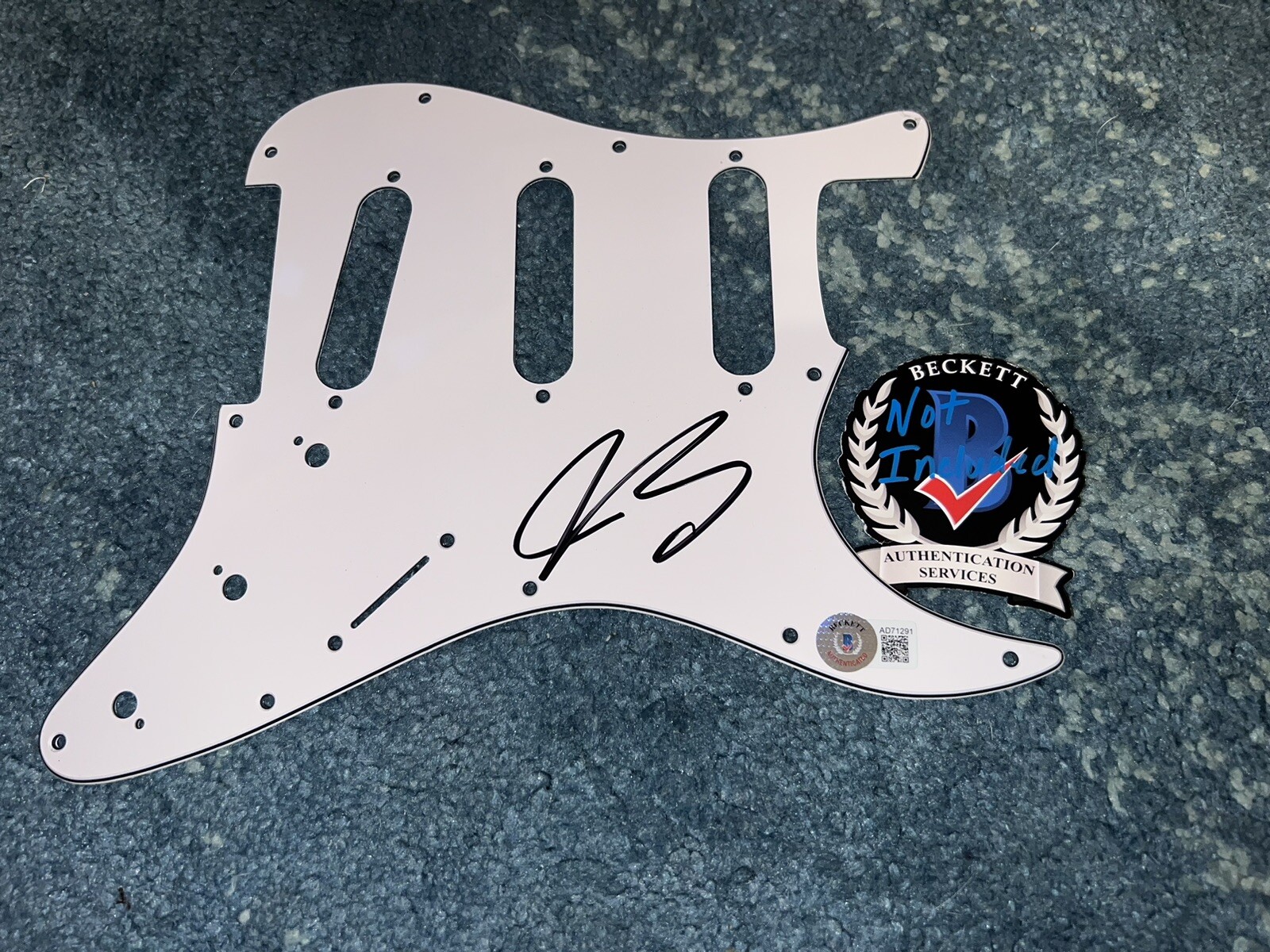 Joe Bonamassa Signed Stratocaster Pickguard Blues Rock Music Star Beckett #4