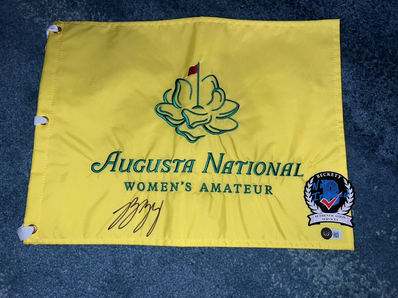 Rose Zhang Official Augusta National Women’s Amateur Flag Masters Beckett #2