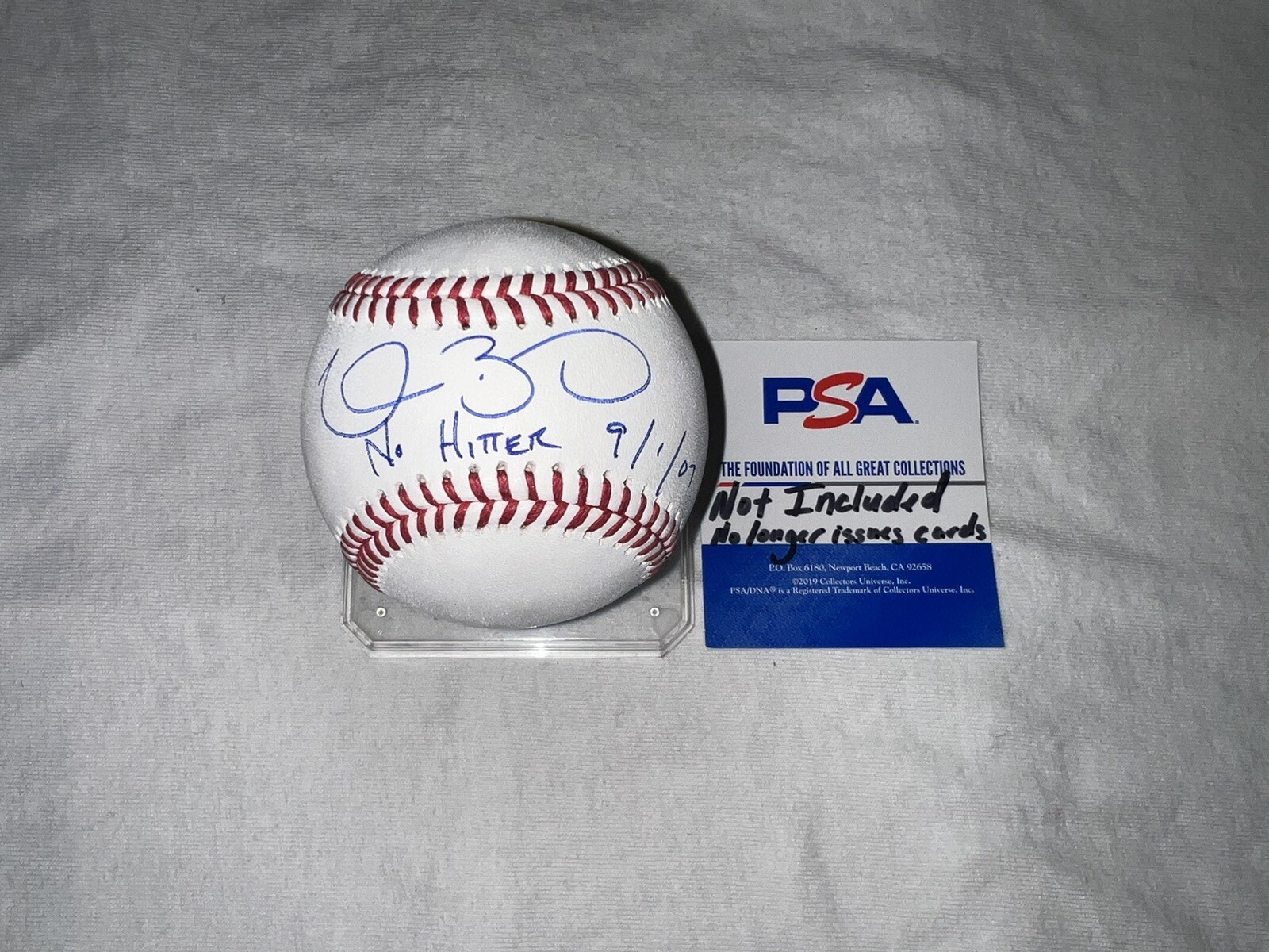 Clay Buchholz Signed Official Major League Baseball Red Sox No Hitter PSA/DNA