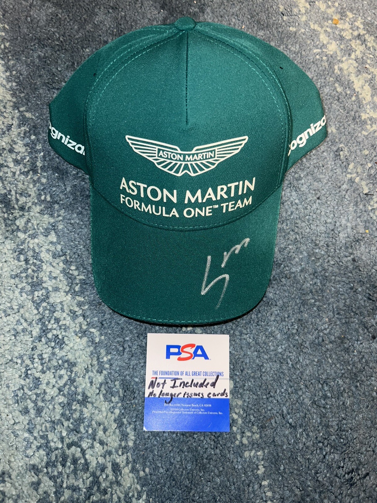Lance Stroll Signed Official Aston Martin Racing Hat Superstar Driver PSA/DNA
