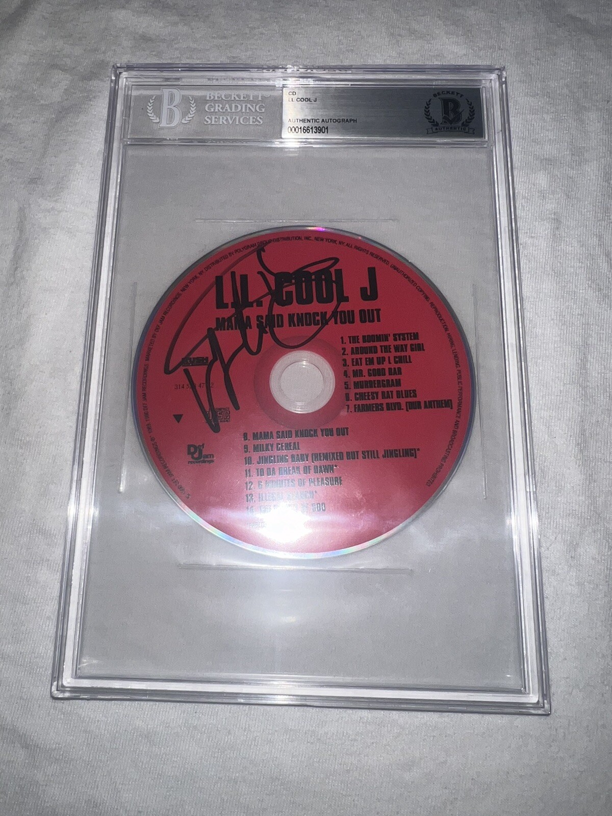 LL Cool J Signed Mama Said Knock You Out CD Hip Hop Legend NCIS Beckett
