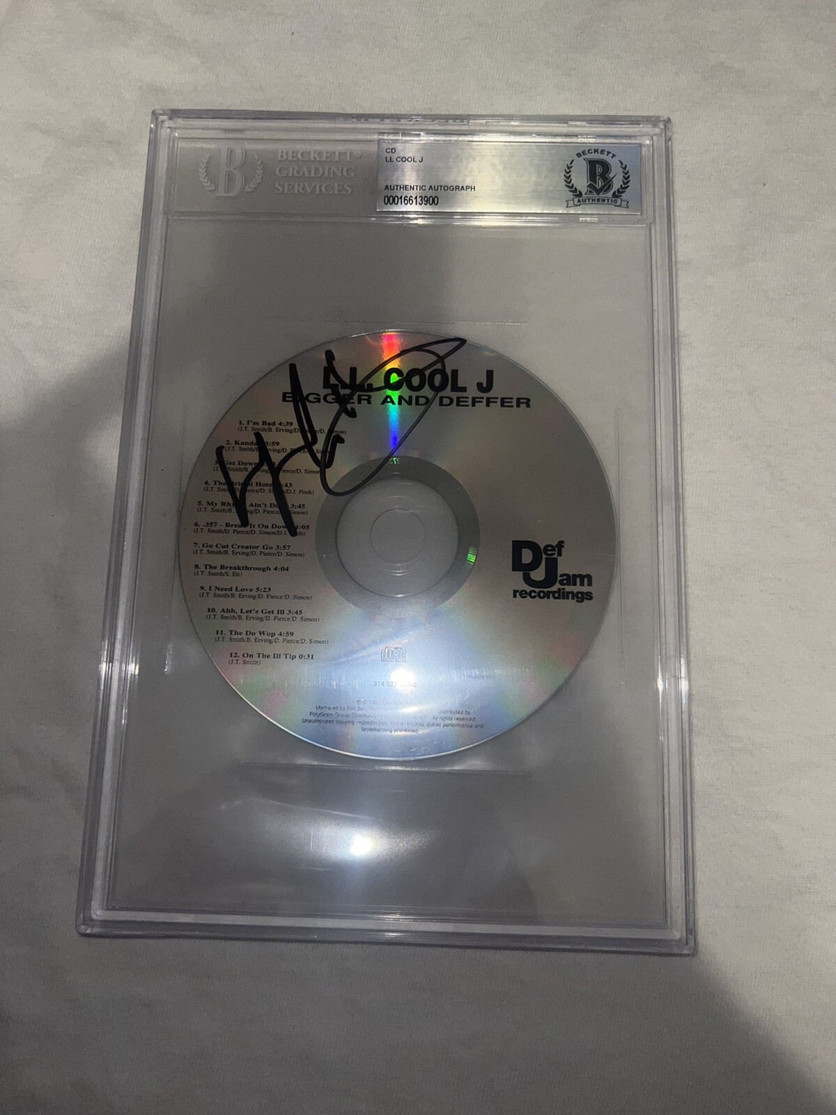 LL Cool J Signed Bigger And Deffer CD Hip Hop Legend NCIS Beckett