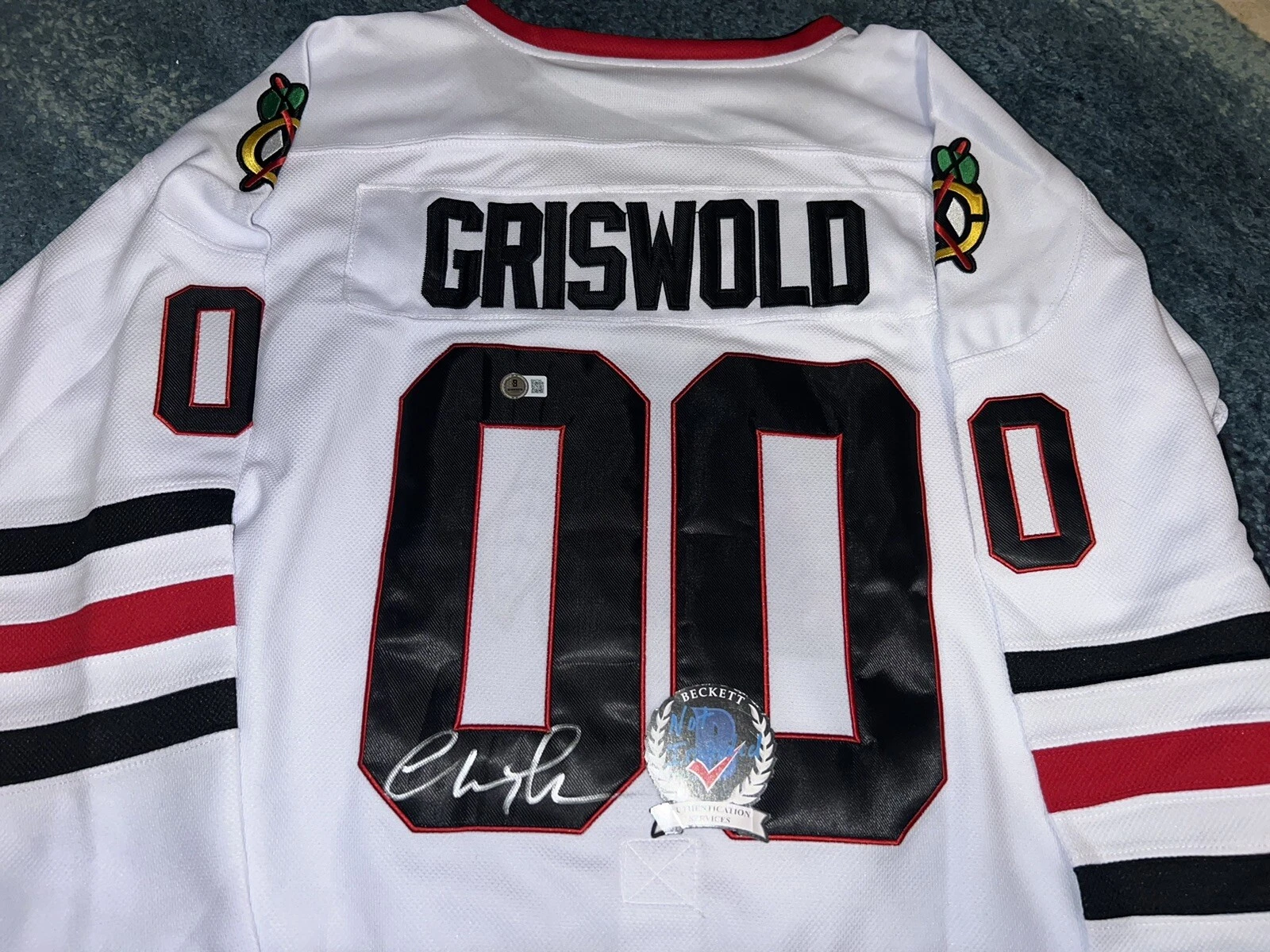 Chevy Chase Signed Clark Griswold Jersey Nat Lampoons Vacation Beckett #2