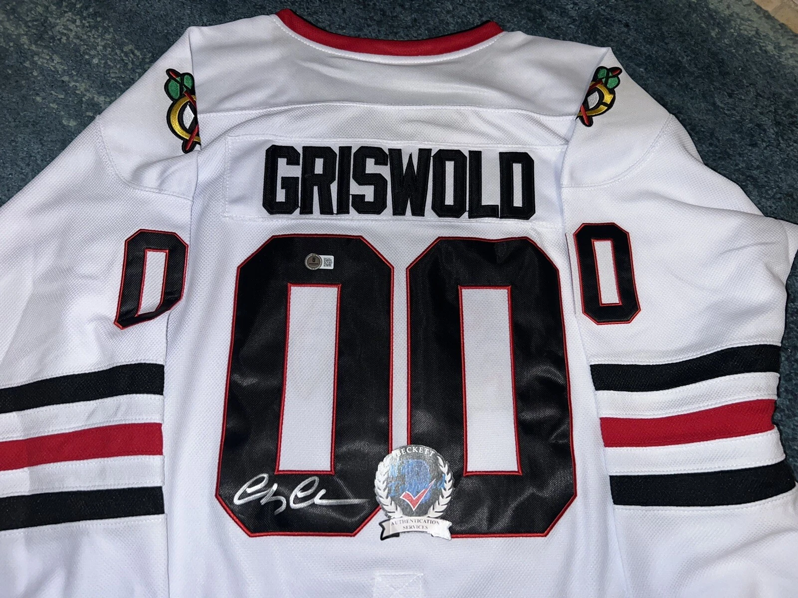 Chevy Chase Signed Clark Griswold Jersey Nat Lampoons Vacation Beckett #4