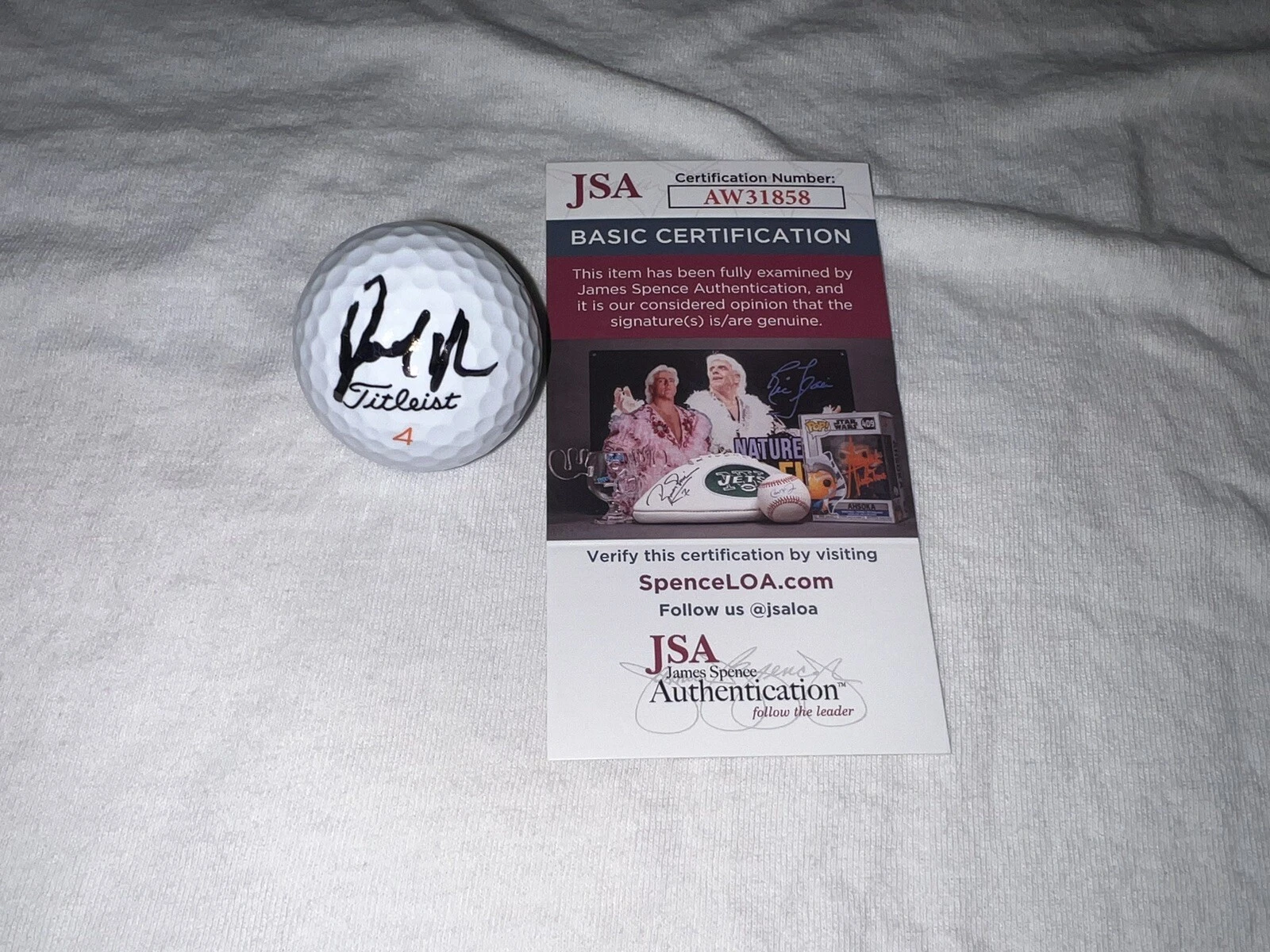 Joel Dahmen Signed Official Titleist Golf Ball PGA Champion JSA Cert