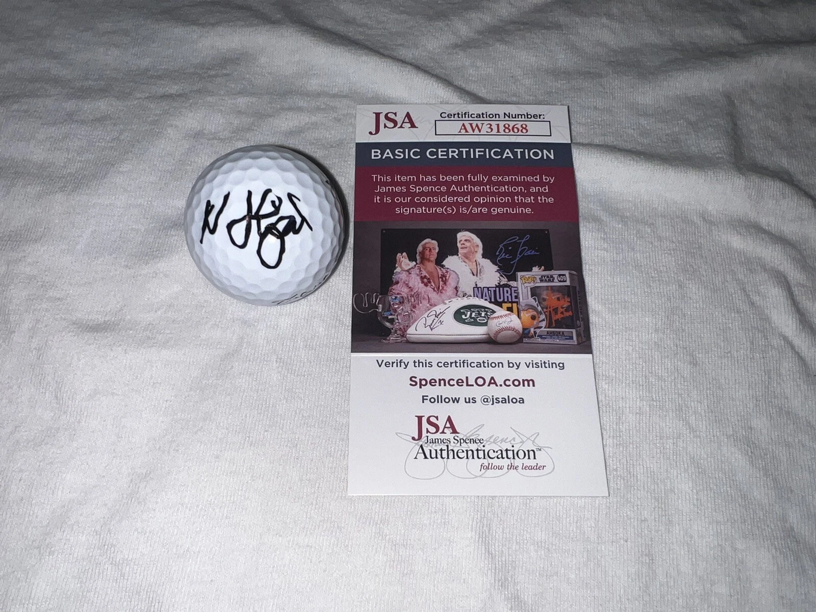Nicolai Hojgaard Signed Official Titleist Golf Ball PGA Champion JSA Cert