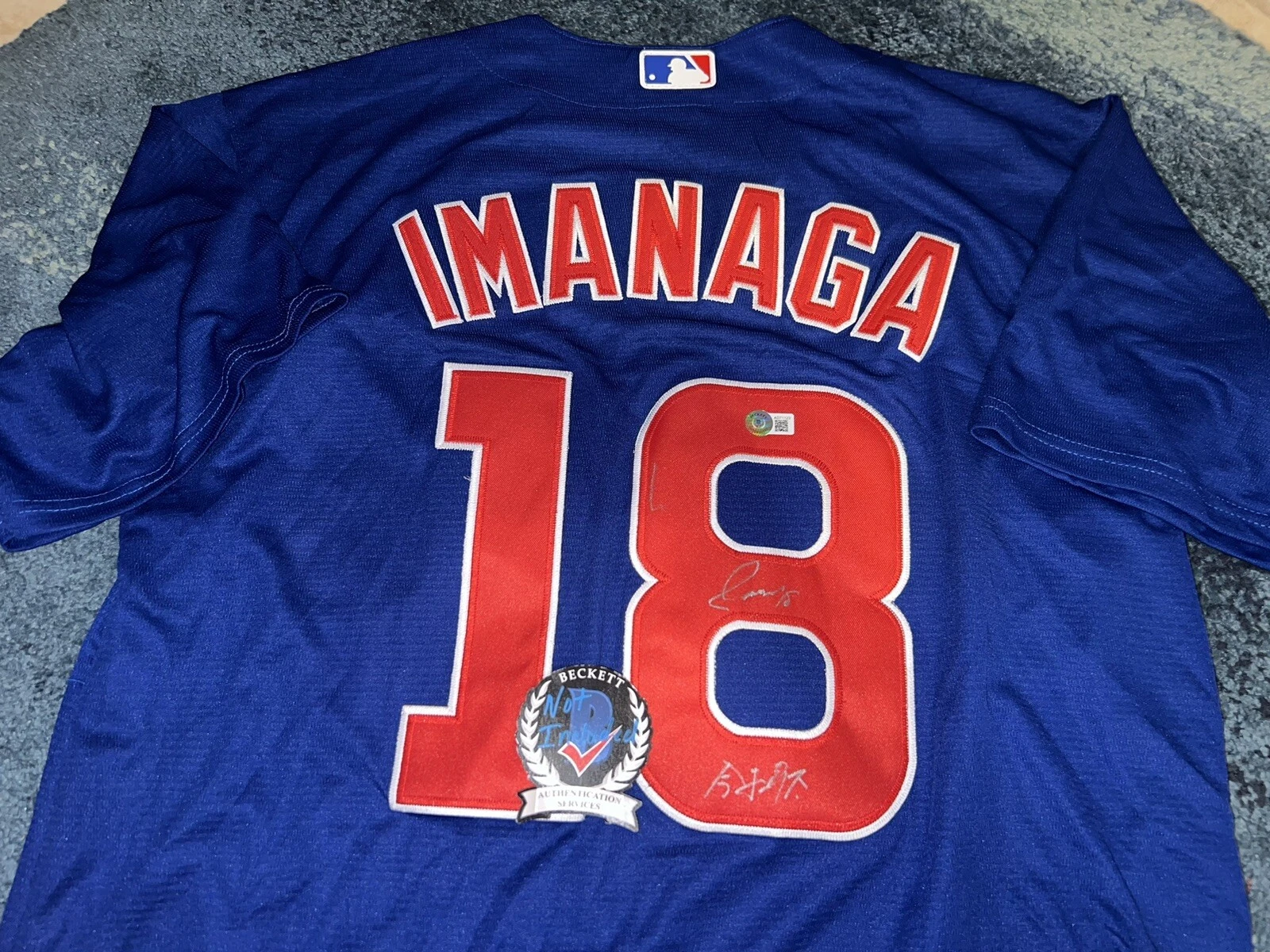 Shota Imanaga Signed Chicago Cubs Jersey Japan Kanji Superstar  Beckett
