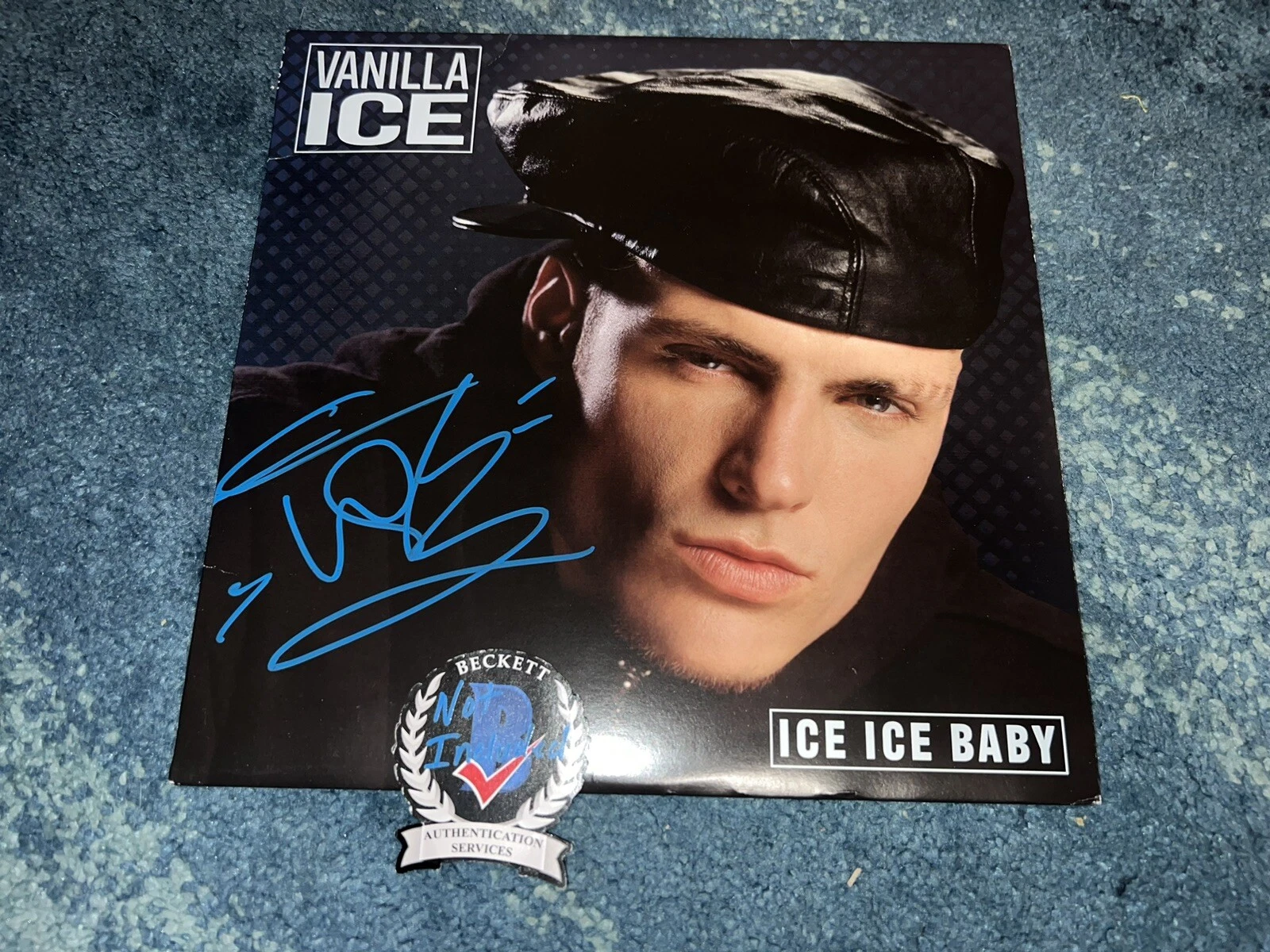 Vanilla Ice Signed Ice Ice Baby Vinyl Legend Rap Superstar Beckett