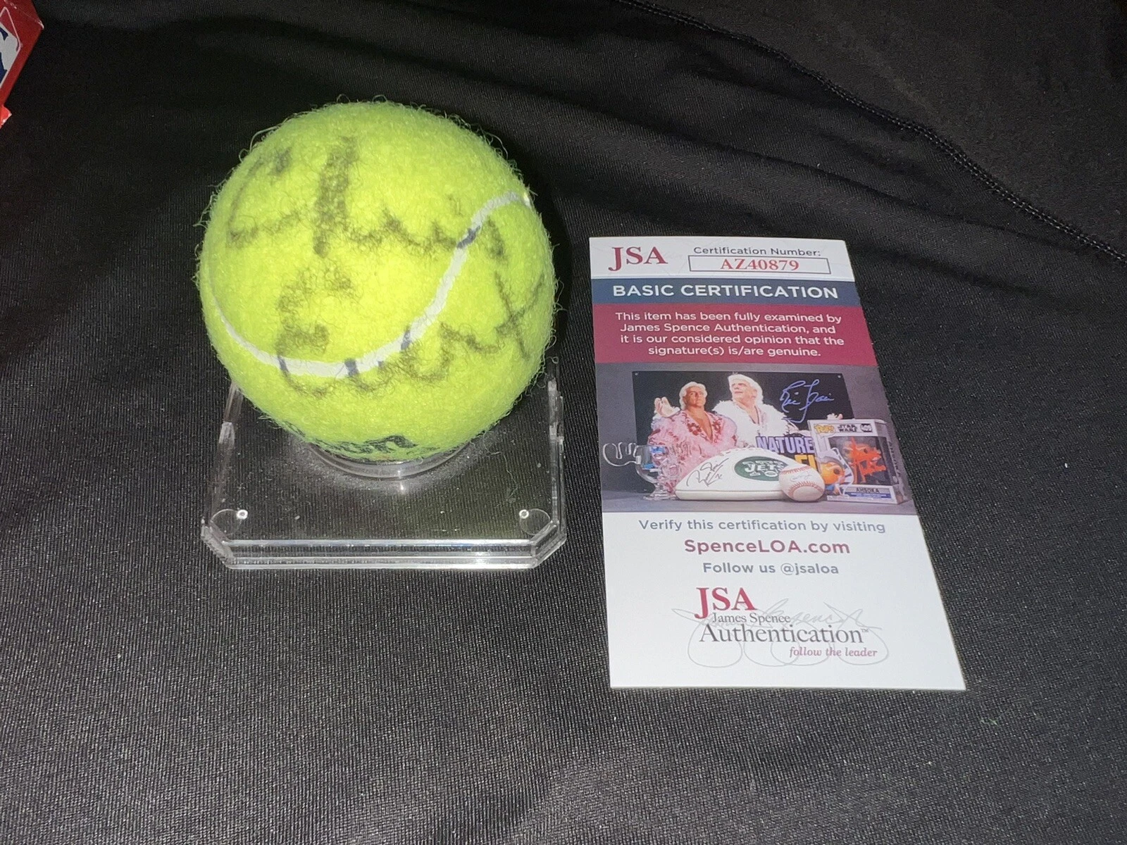 Chris Evert Signed Brand New Wilson US Open Tennis Ball GOAT Champ JSA Auth #5