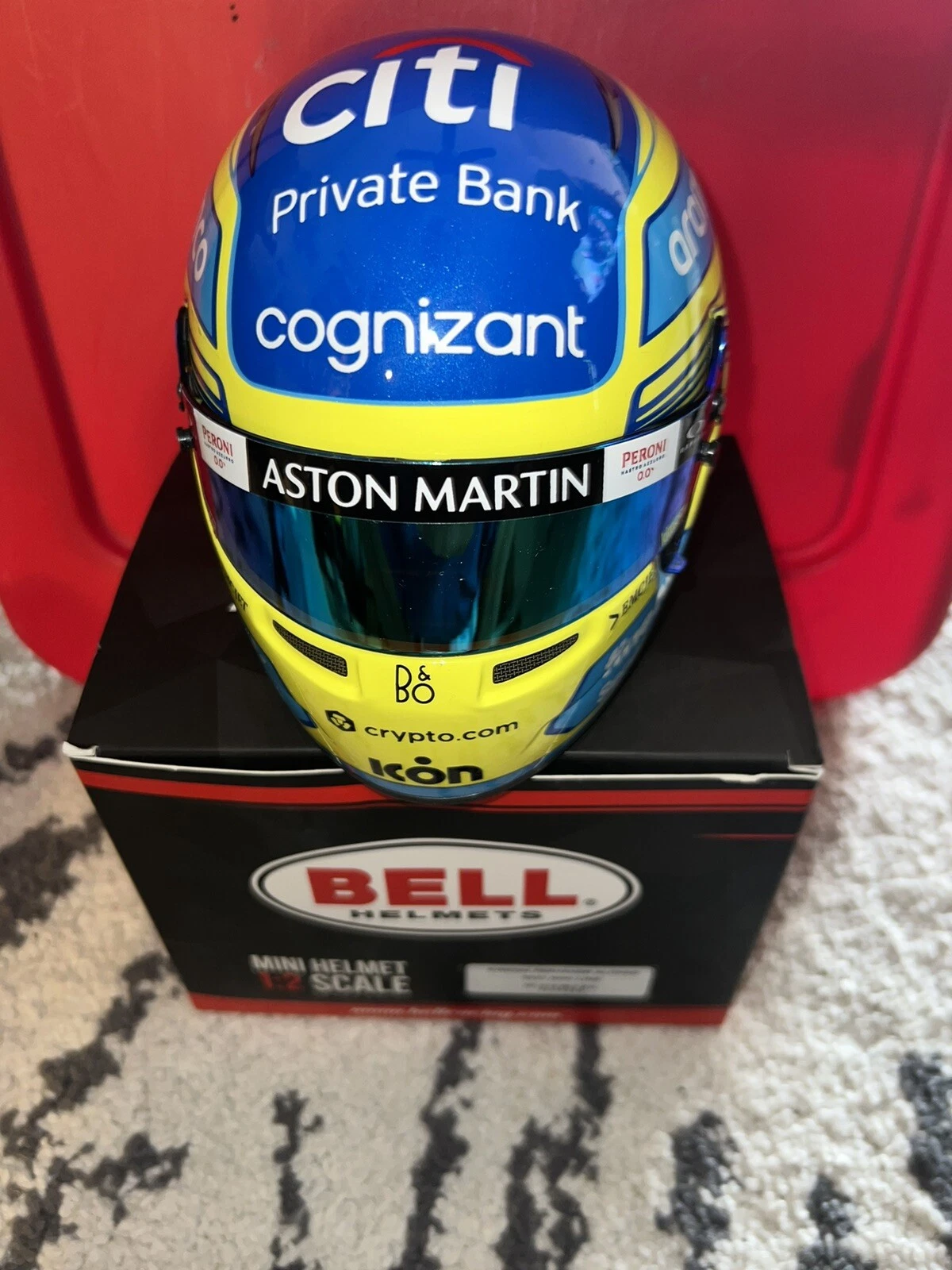 Fernando Alonso Official 2023 Season Mini Helmet 1:2 Aston Martin Legend