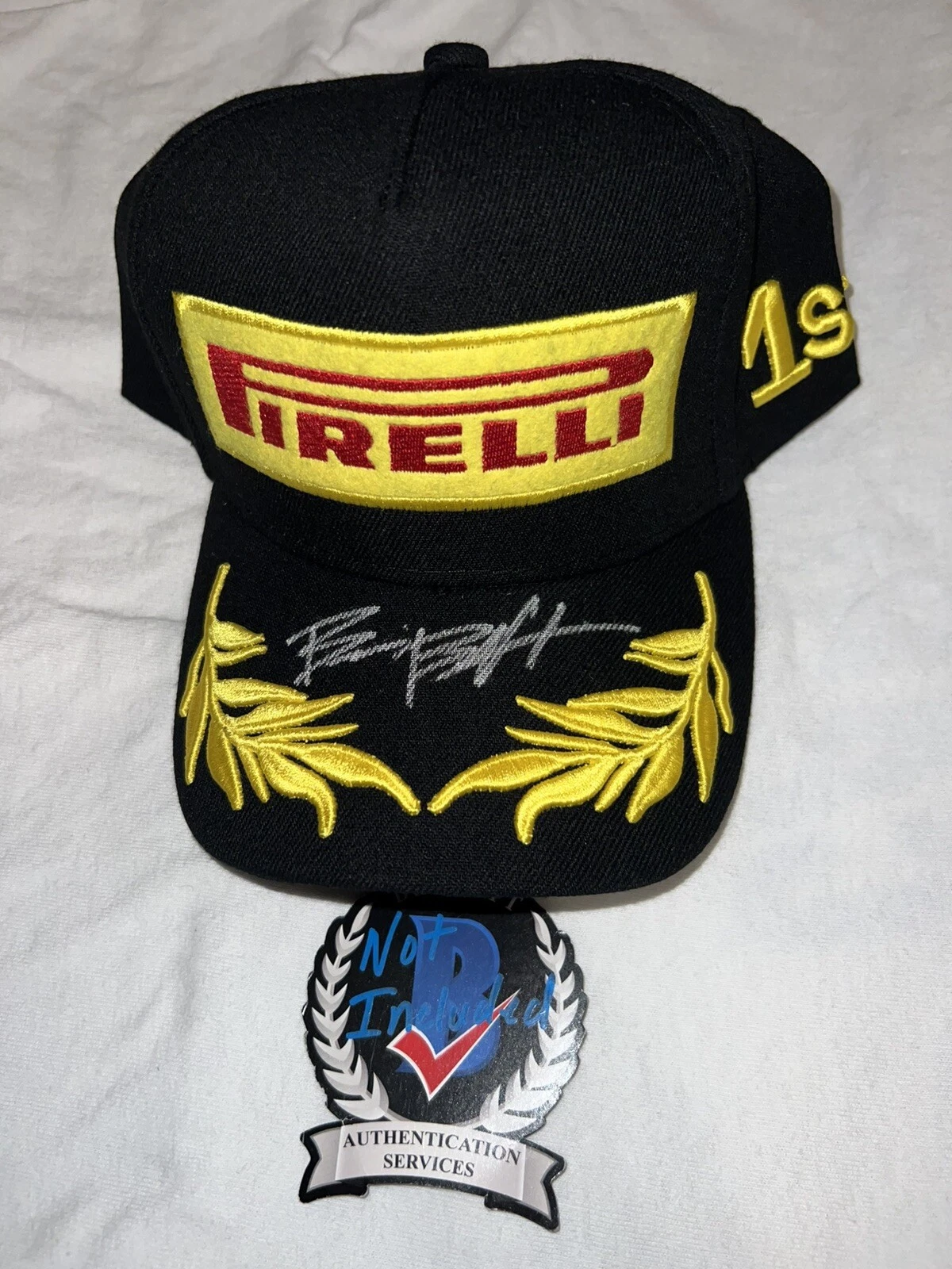 Bianca Bustamante Signed Pirelli Podium Hat F1 Star McLaren F1 Academy Beckett