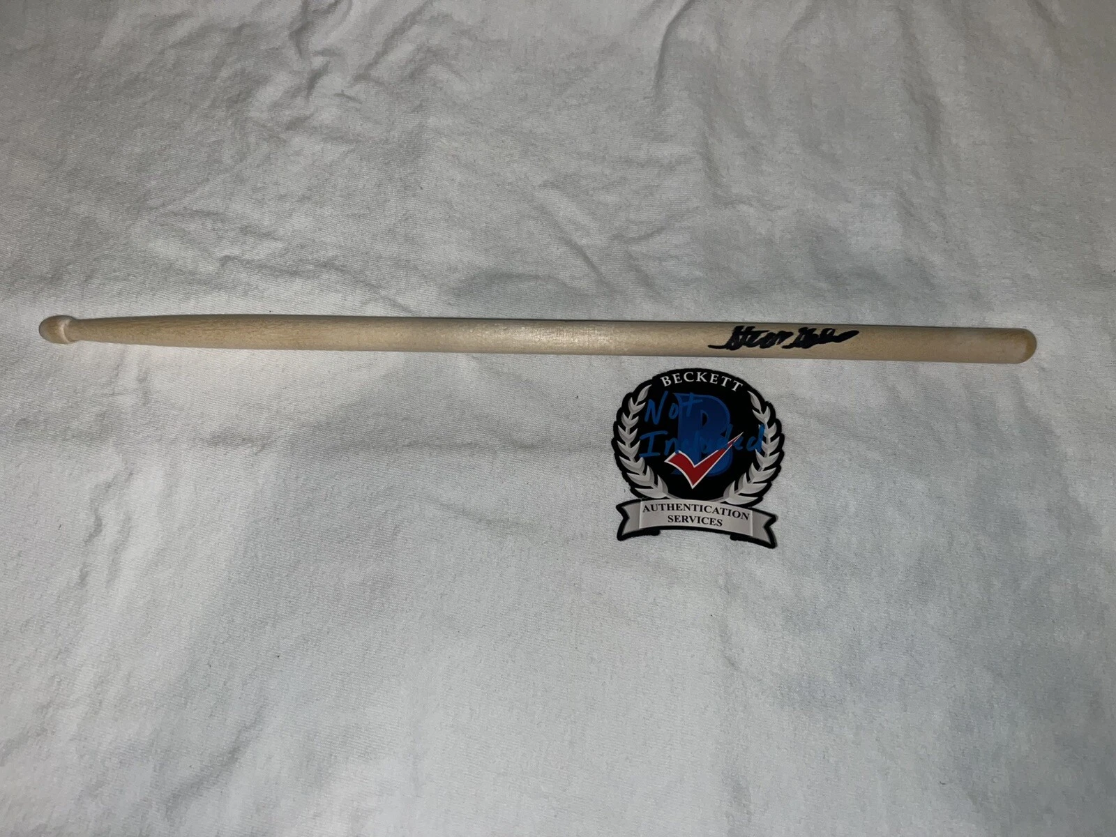 STEVE GADD SIGNED DRUMSTICK HALL OF FAME DRUMMER LEGEND BECKETT #3 COLLECTIBLE MEMORABILIA