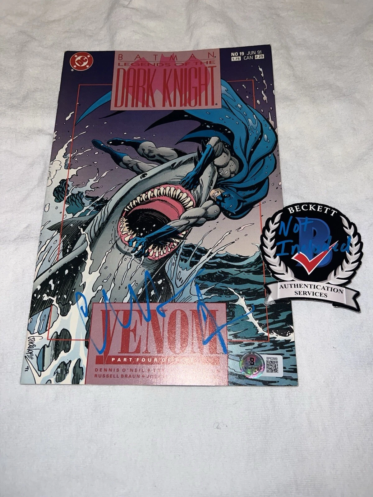 Christian Bale Signed Official DC The Dark Knight Comic Book Batman Beckett #9