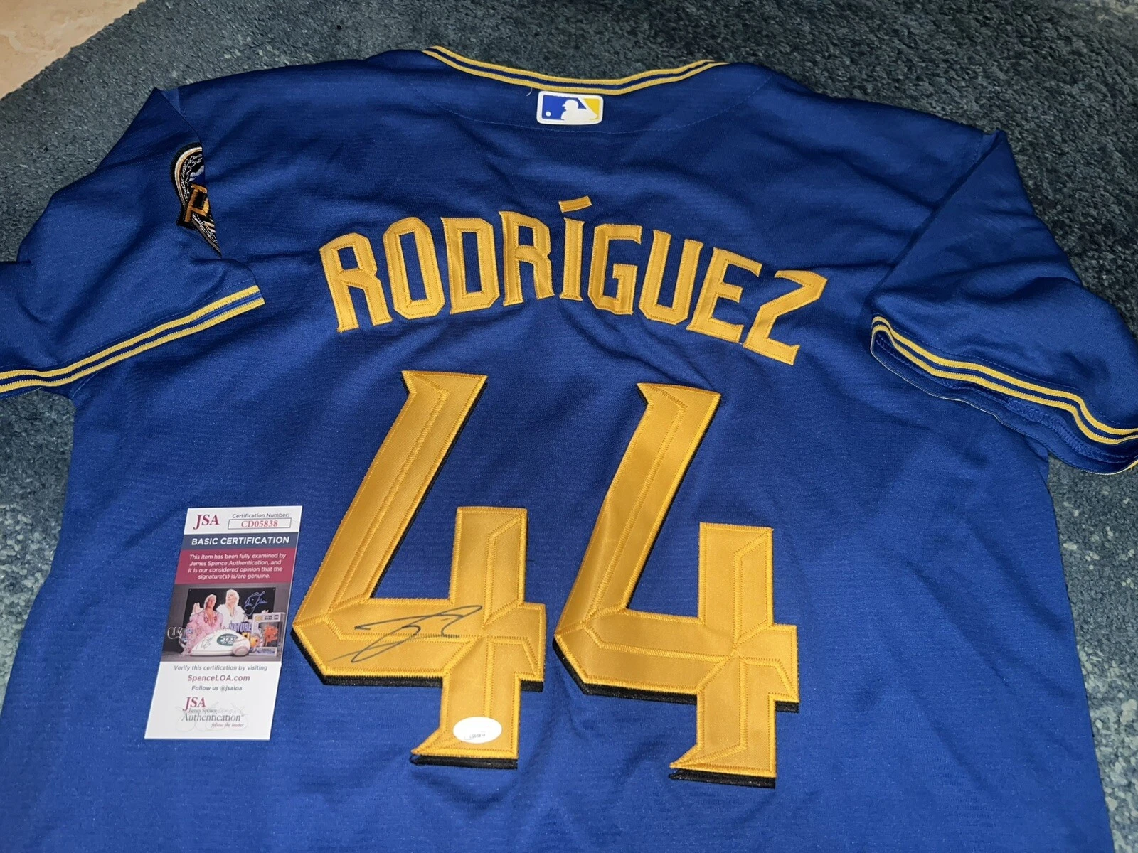 Julio Rodriguez Signed Seattle Mariners Jersey Star Slugger JSA Auth