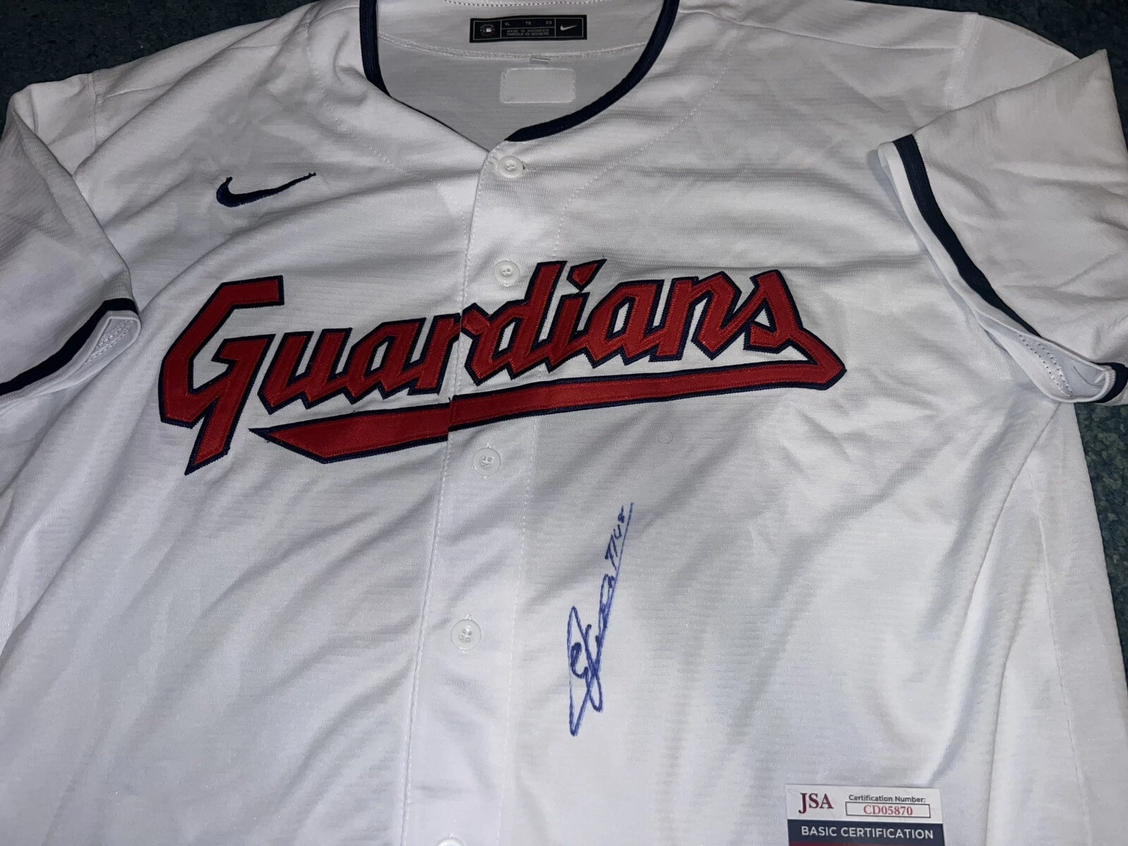 Emmanuel Clase Signed Cleveland Guardians Jersey All Star Closer JSA Auth