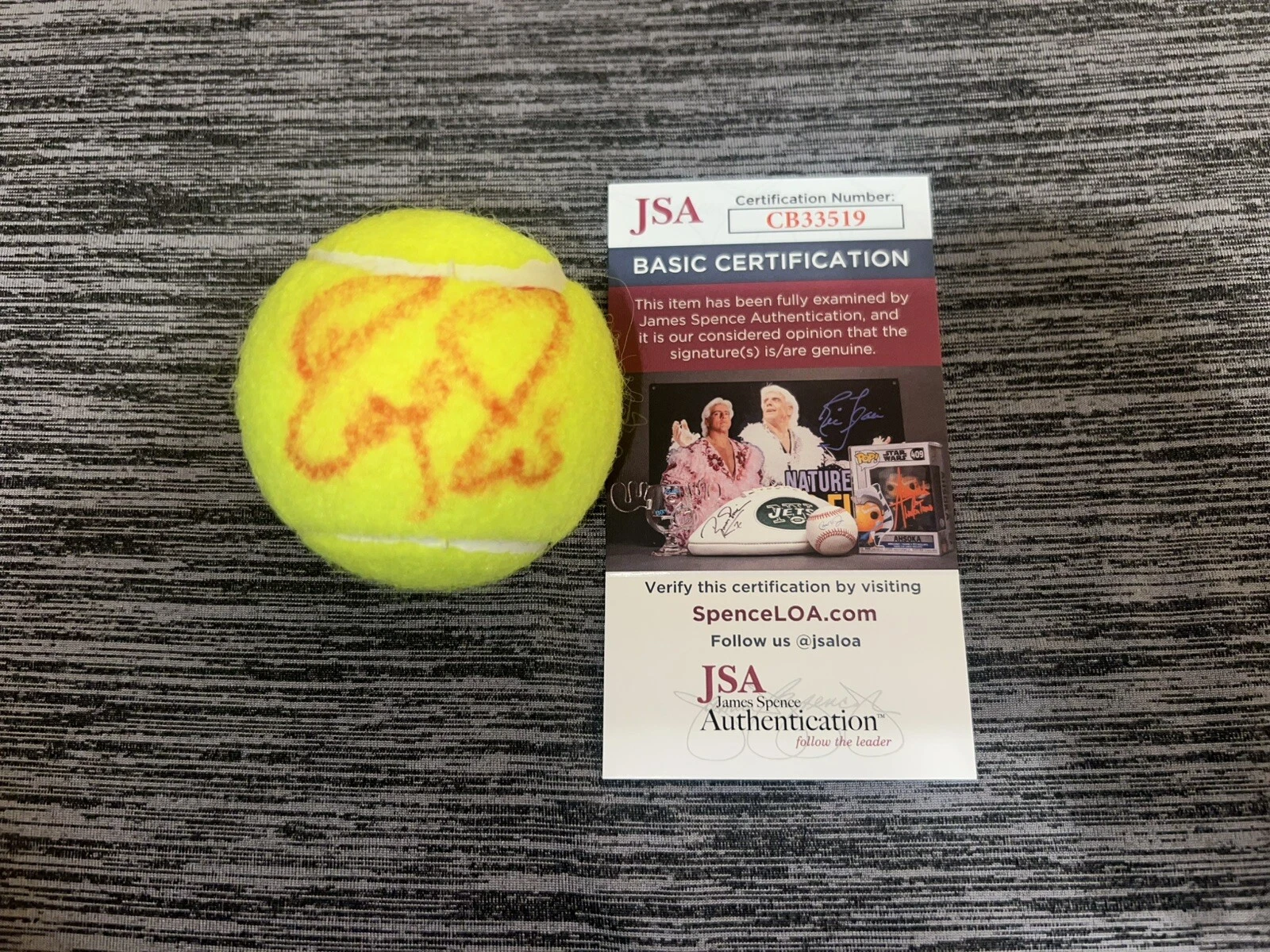 Roger Federer Signed Penn Tennis Ball Tennis Legend Superstar JSA Auth #4