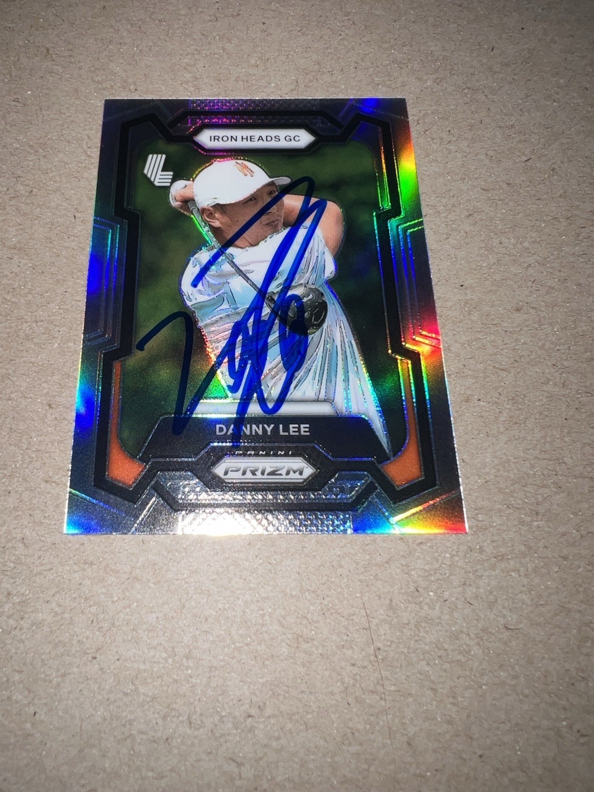 Danny Lee Signed 2024 Panini Prizm Silver Trading Card (45) LIV Golf Iron Heads
