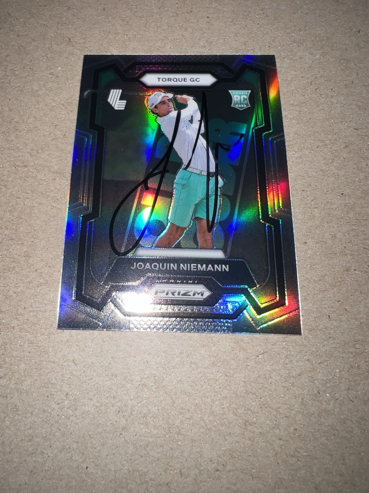 Joaquin Niemann Signed 2024 Panini Prizm Silver Trading Card (55) LIV Golf Torq