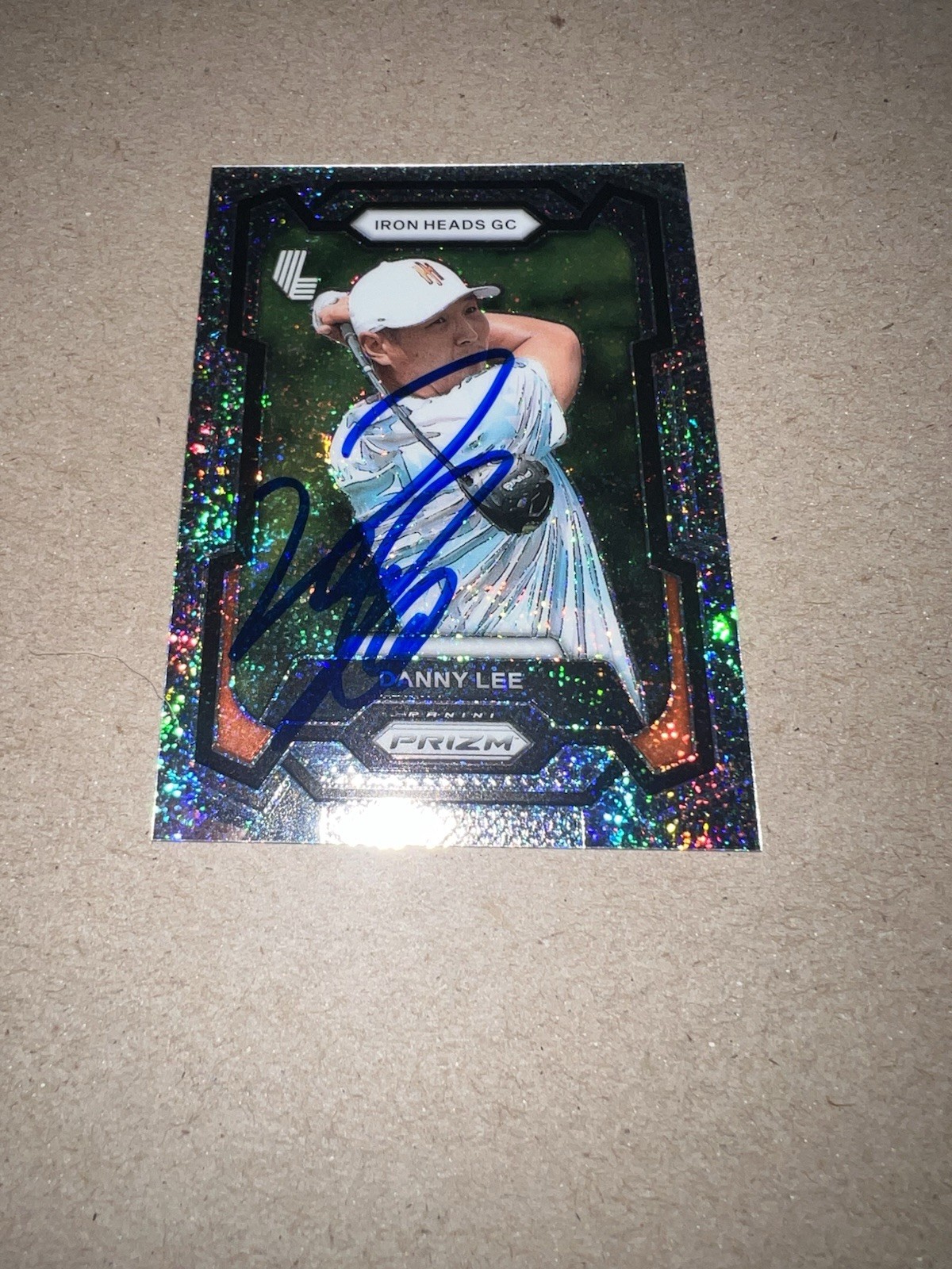 Danny Lee Signed 2024 Panini Prizm Sparkle /299 Trading Card (45) LIV Golf