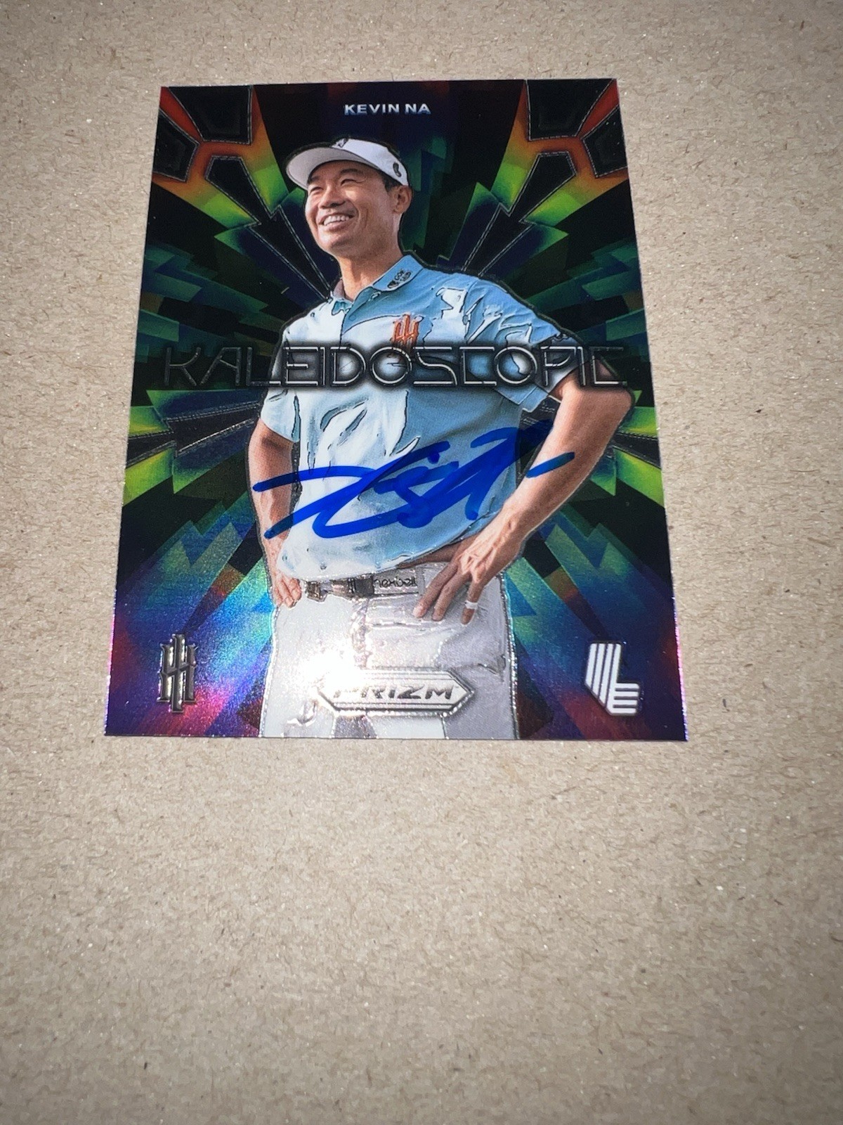 Kevin Na Signed 2024 Panini Prizm Kaleidscopic Trading Card (13) LIV Iron Heads