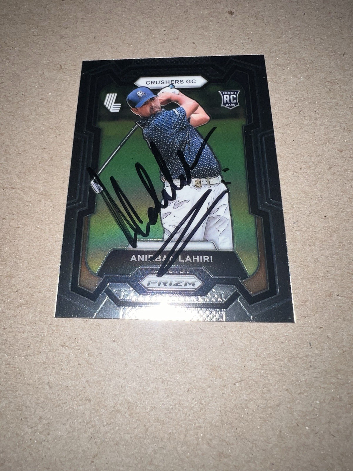 Anirban Lahiri Signed 2024 Panini Prizm Trading Card (5) LIV Golf Crushers GC #2
