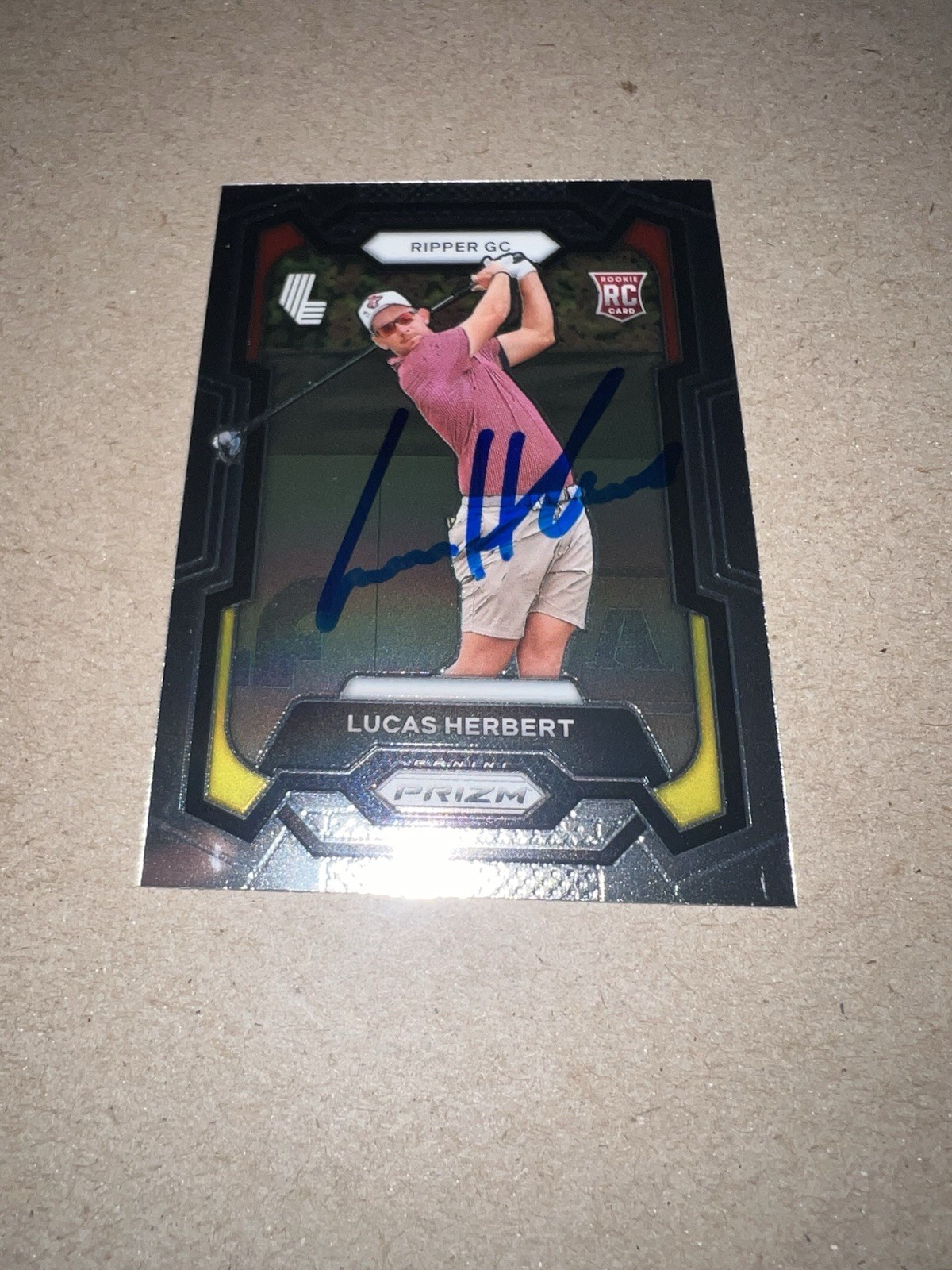 Lucas Herbert Signed 2024 Panini Prizm Trading Card (24) LIV Golf Rippers GC