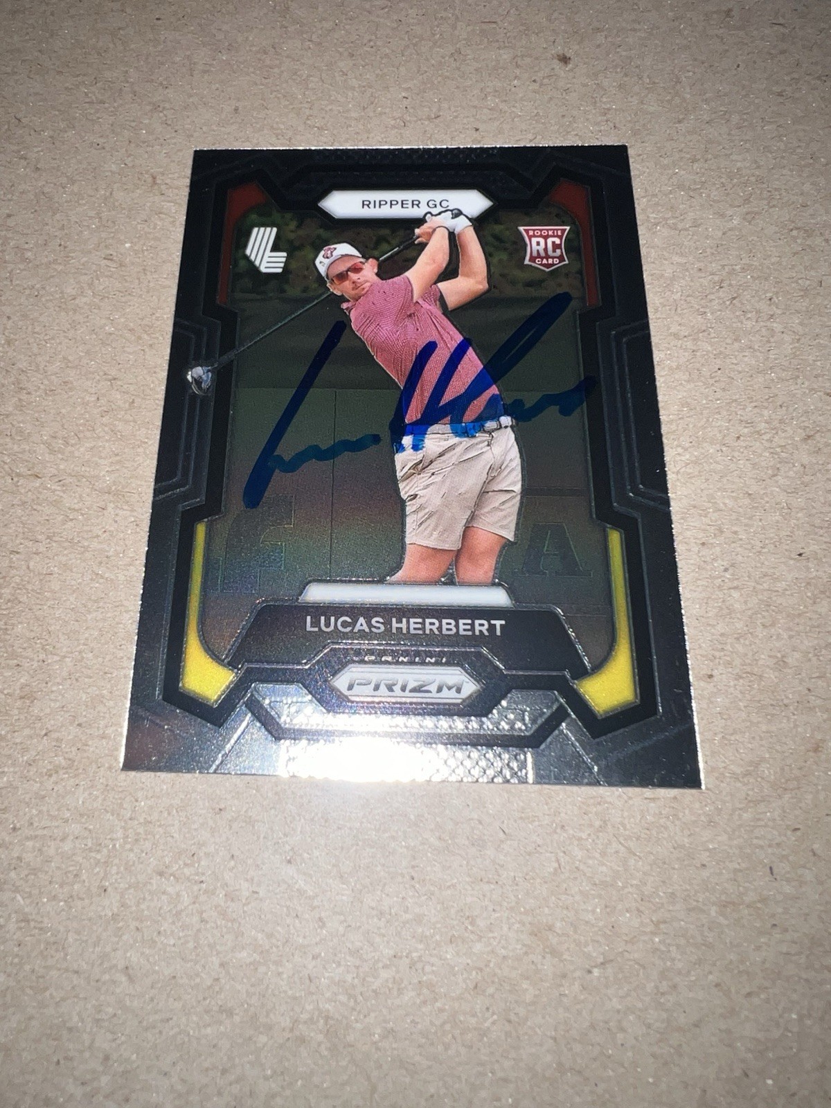 Lucas Herbert Signed 2024 Panini Prizm Trading Card (24) LIV Golf Rippers GC #2