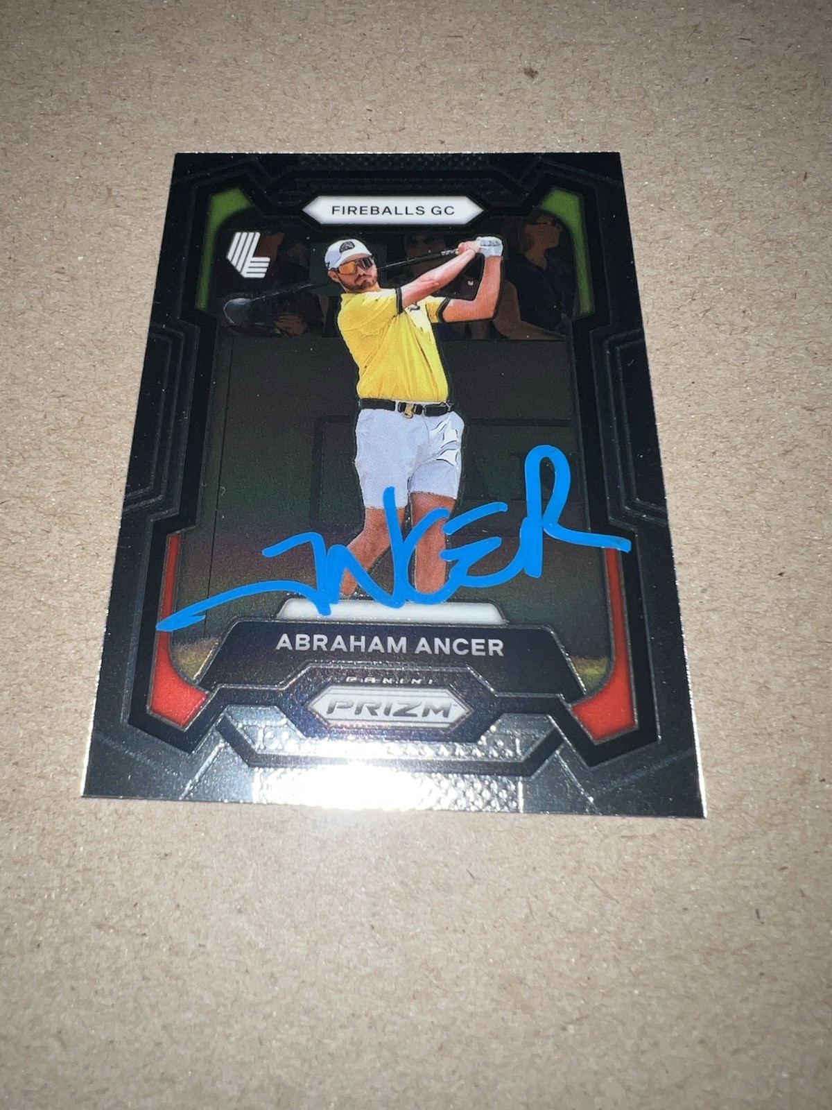 Abraham Ancer Signed 2024 Panini Prizm Trading Card (13) LIV Golf Fireballs GC