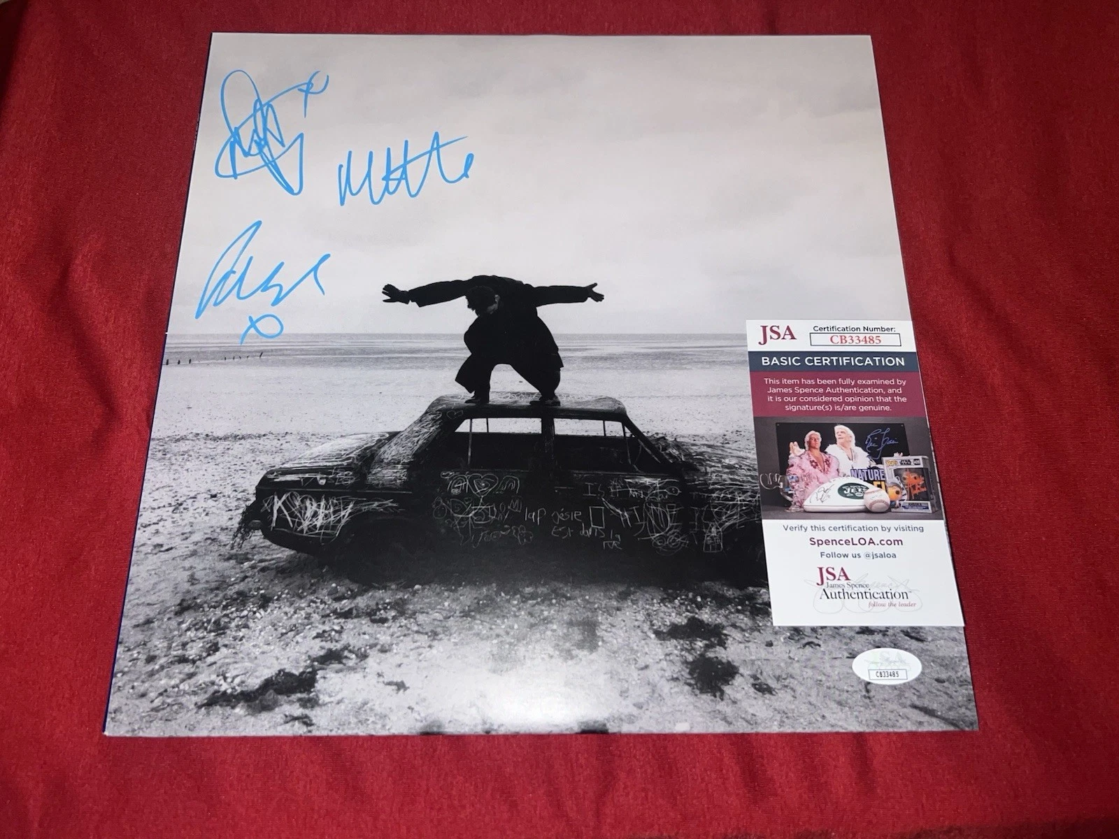 The 1975 Band Signed Being Funny In A Foreign  Language Vinyl Album Matt JSA
