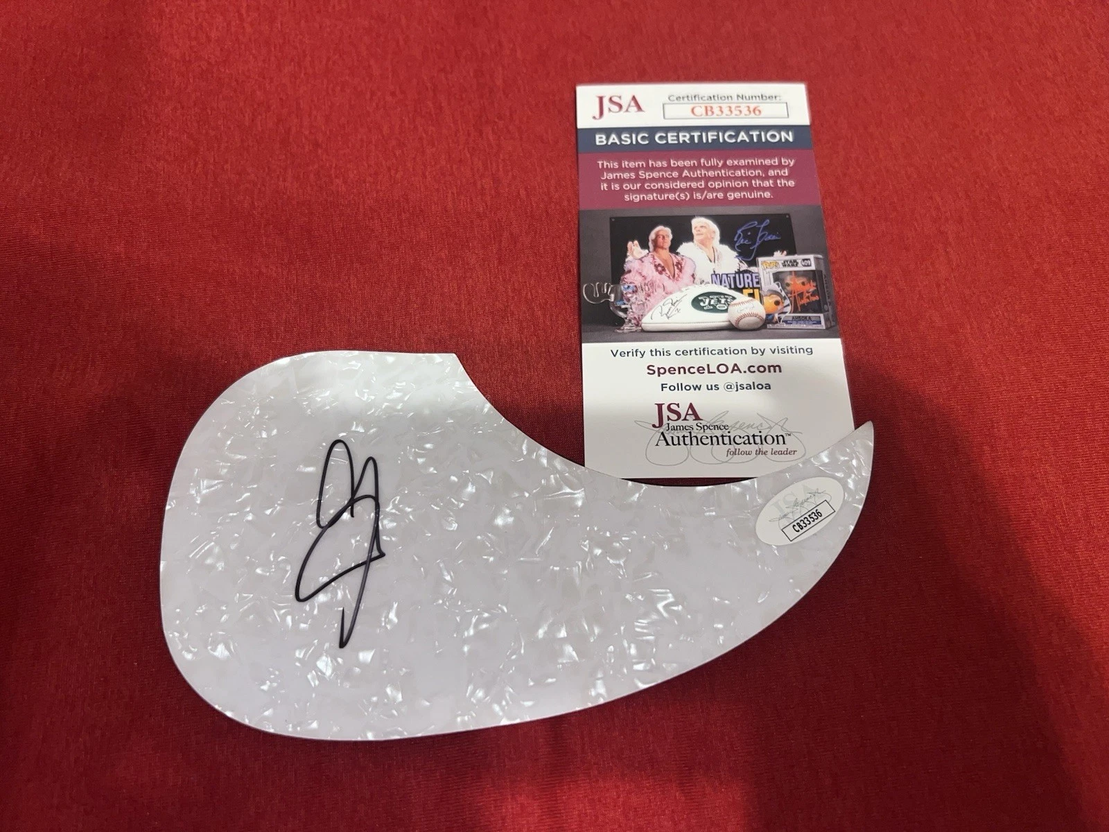 AJ McLean Signed Acoustic Pickguard Backstreet Boys Music Superstar JSA Auth #4