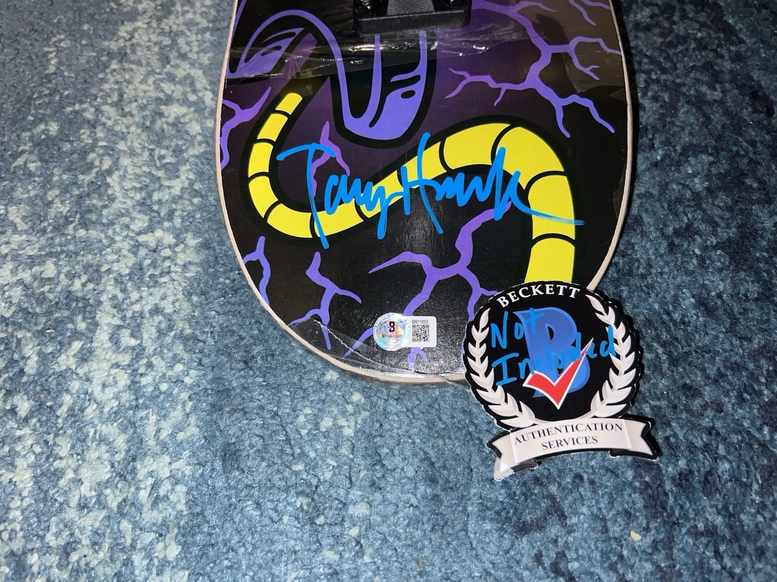 Tony Hawk Signed Official Signature Series Skateboard Eagle Legend Beckett #2