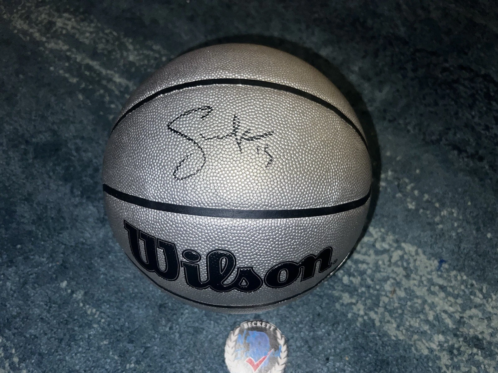 Steve Nash Signed Wilson 75 Basketball Suns Mavs Lakers Top 75 Beckett