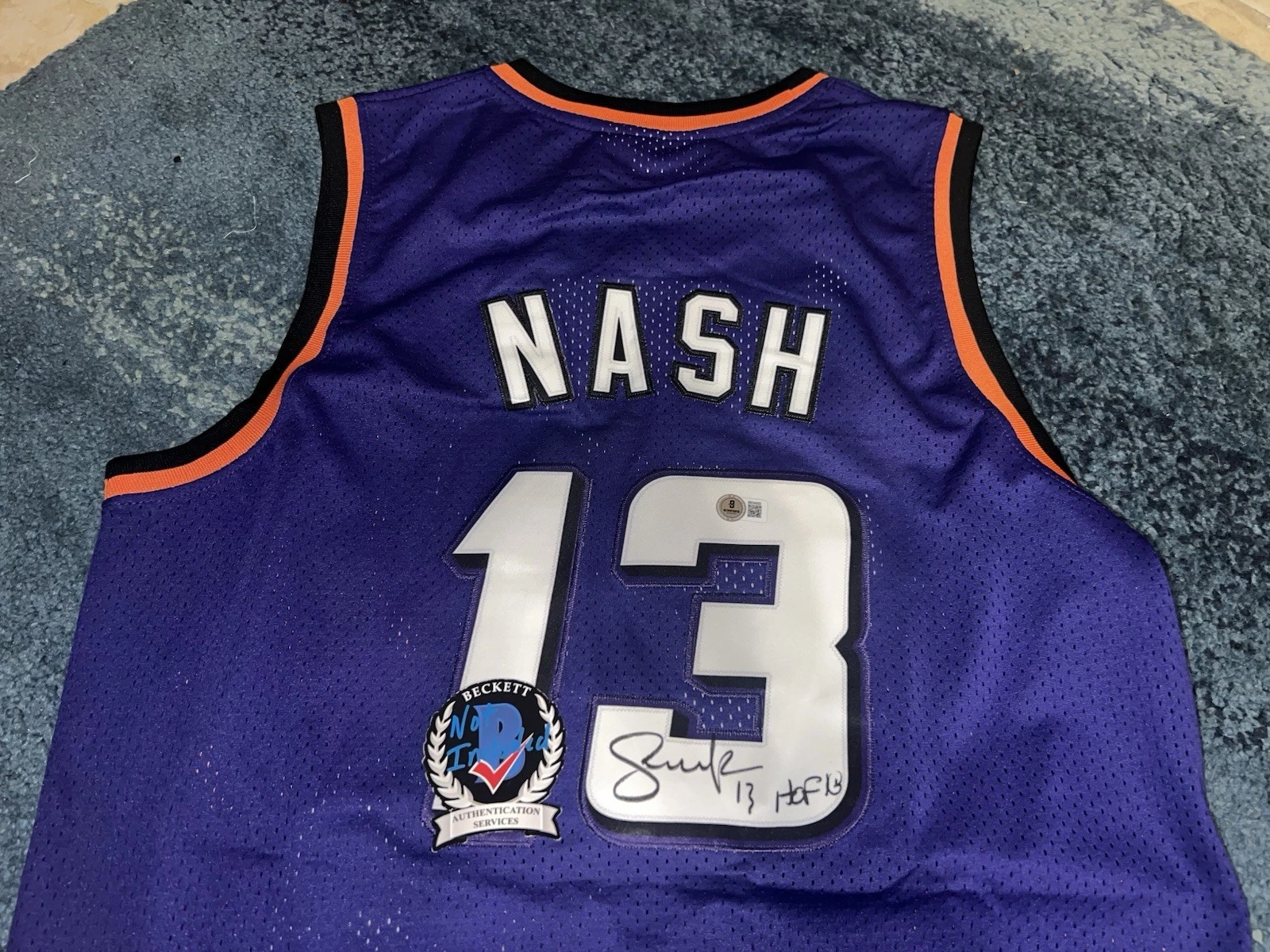 Steve Nash Signed Phoenix Suns Jersey All Star Hall Of Fame 2x MVP Beckett