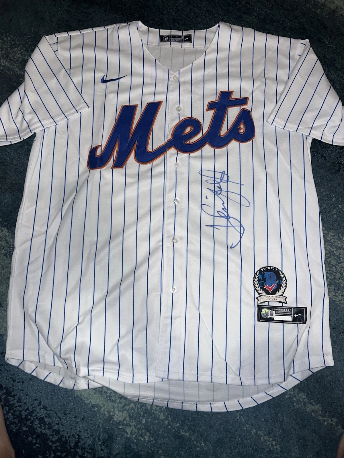 Jerry Seinfeld Signed New York Mets Jersey Superfan Hollywood Legend Beckett