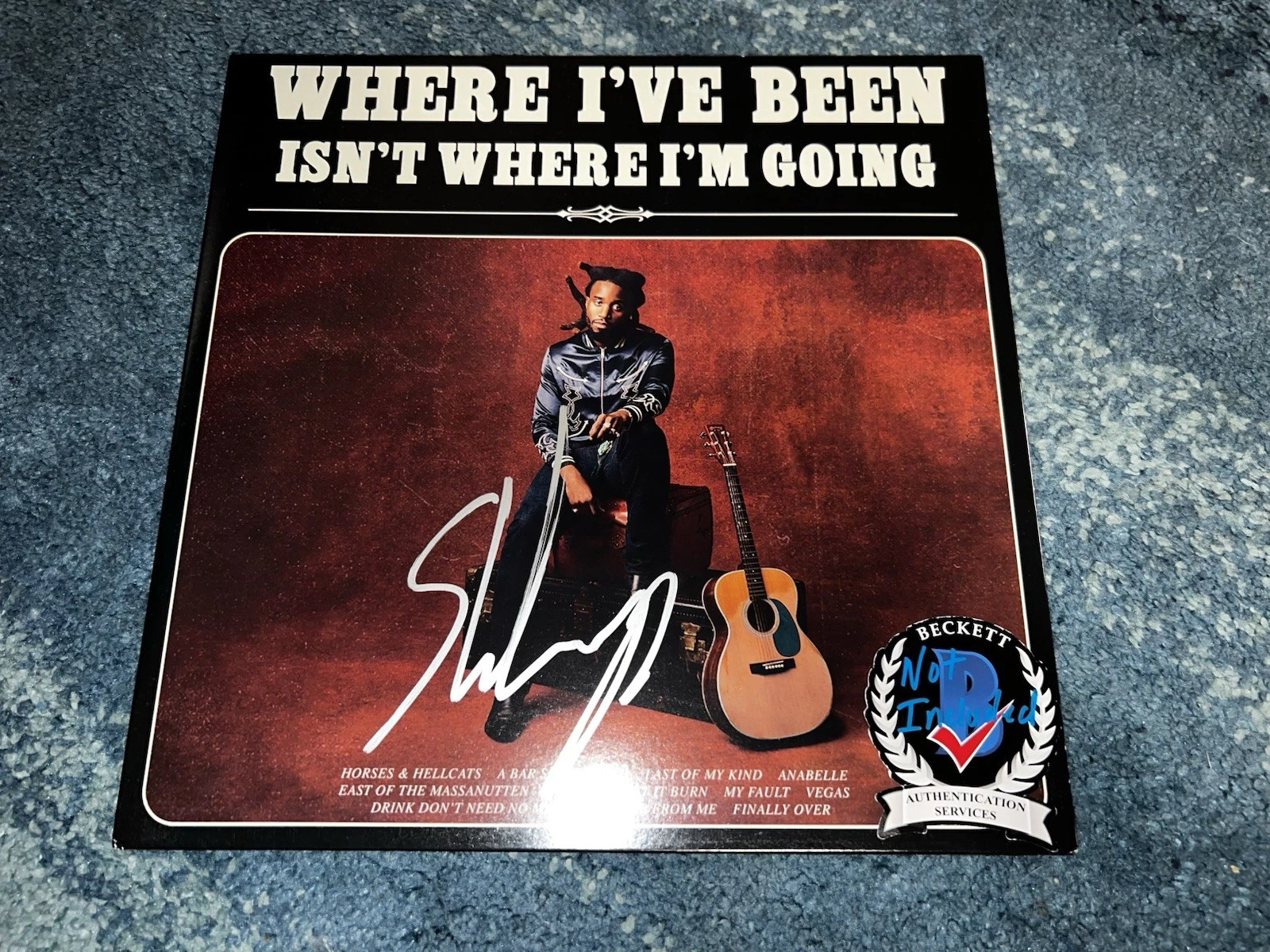 Shaboozey Signed Where I’ve Been Isn’t Where I’m Going Vinyl Album Beckett