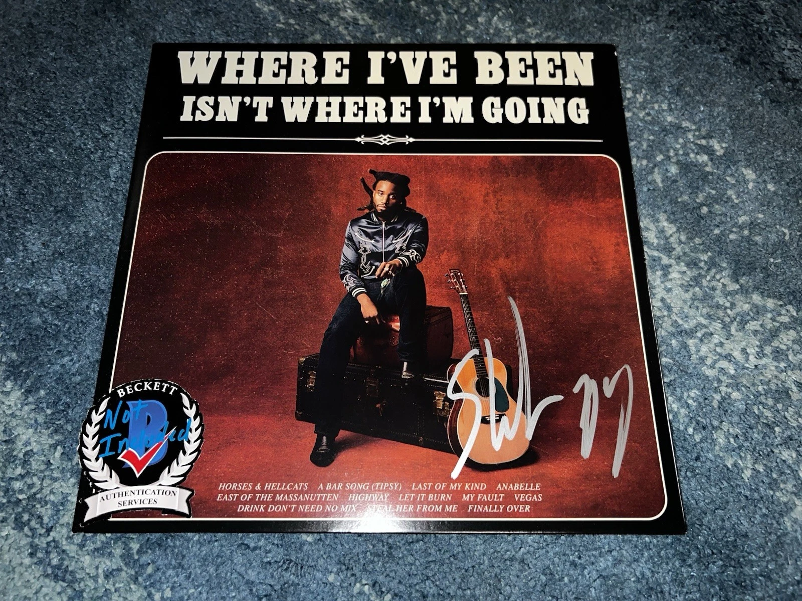 Shaboozey Signed Where I’ve Been Isn’t Where I’m Going Vinyl Album Beckett #2